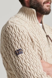 Superdry Natural Jacob Henley Jumper - Image 5 of 5