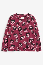 Berry Red Cotton Long Sleeve Pyjamas - Image 7 of 10