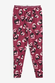 Berry Red Cotton Long Sleeve Pyjamas - Image 8 of 10