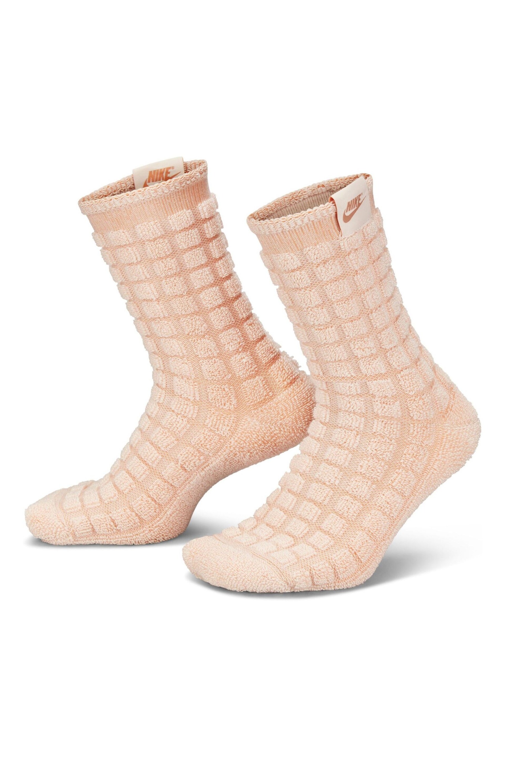 Nike Pink Everyday Cozy House Crew Socks 1 Pair - Image 1 of 3