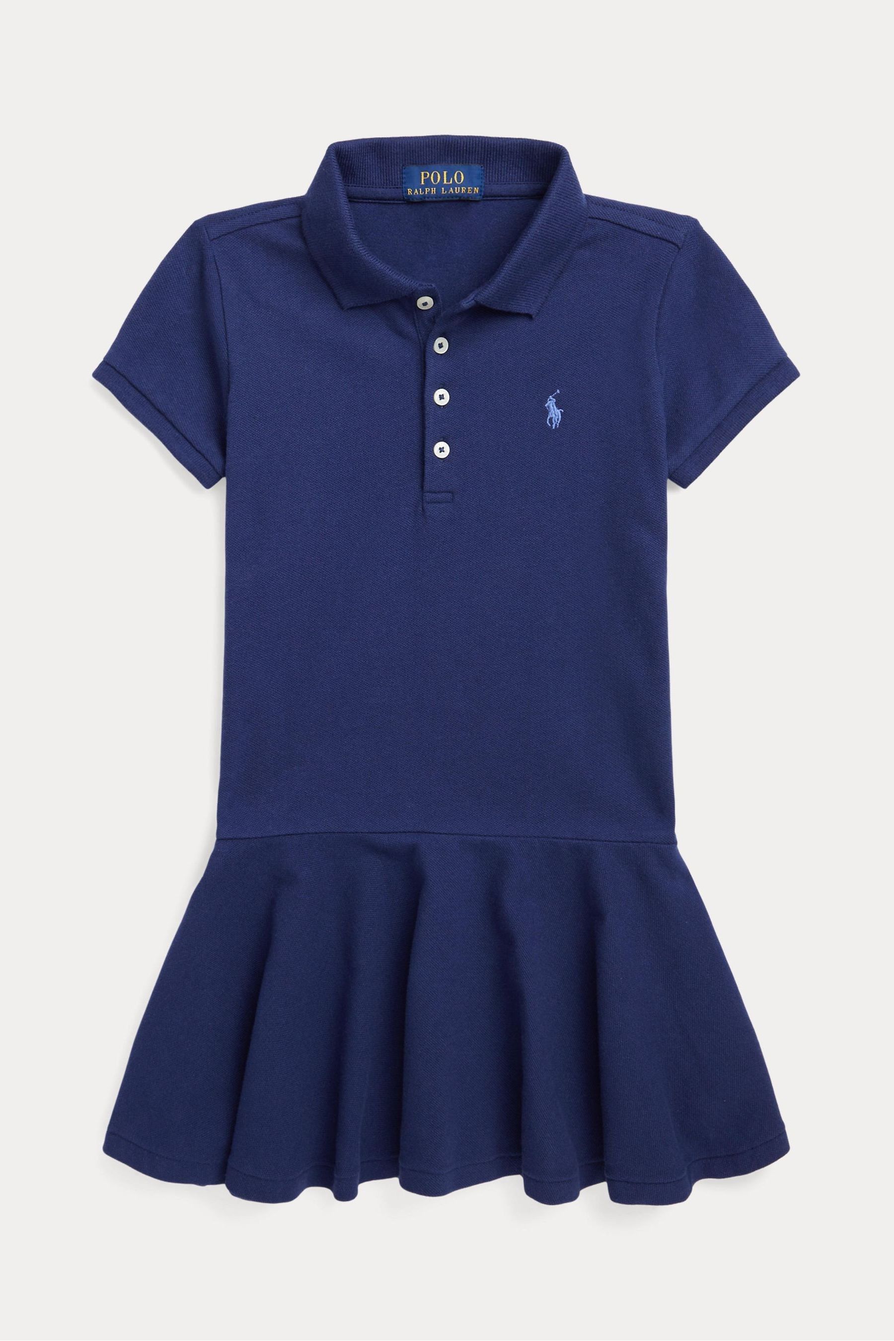 Buy Polo Ralph Lauren Girls Navy Blue Polo Dress from Next Luxembourg