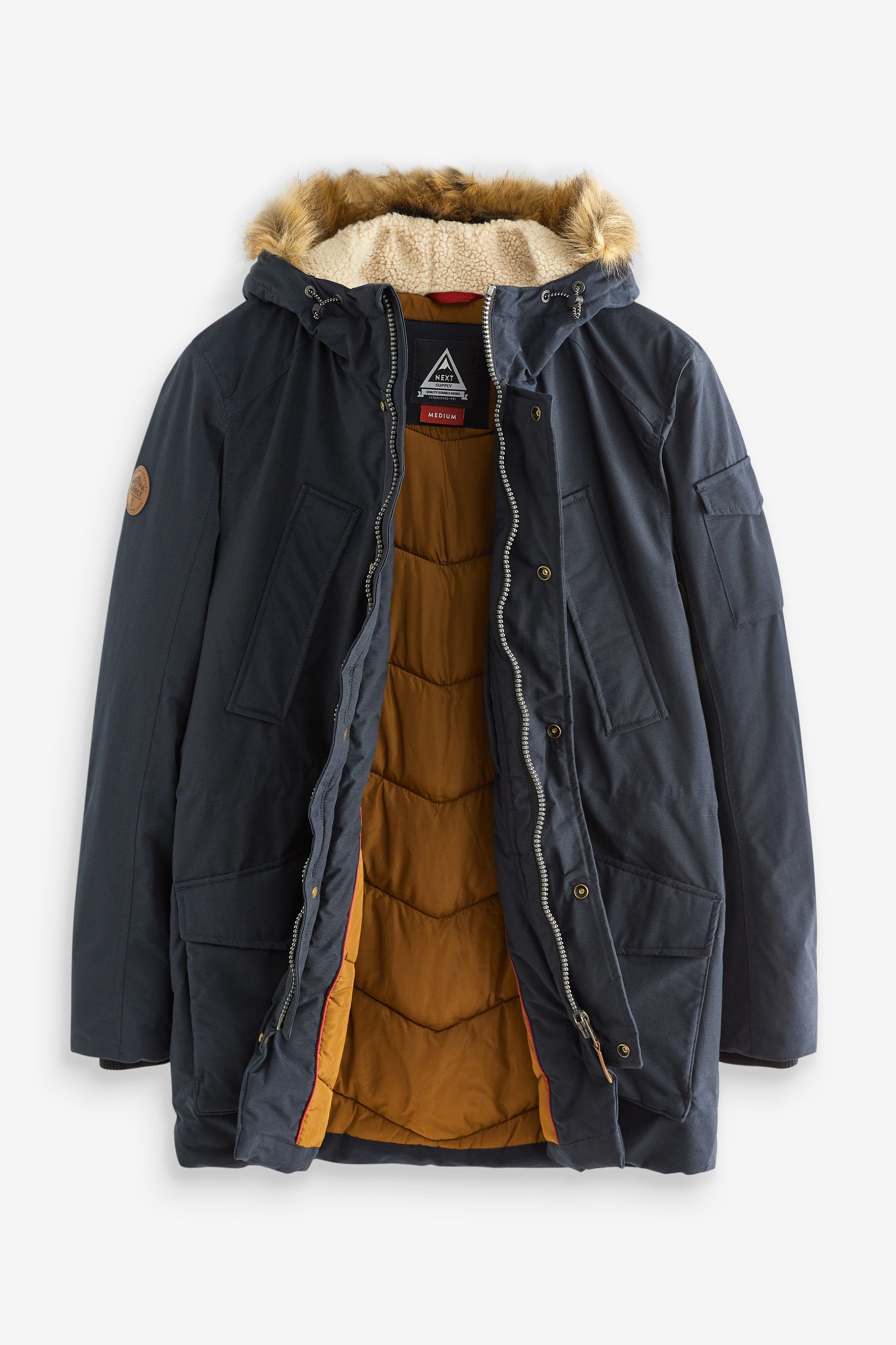Next navy parka on sale
