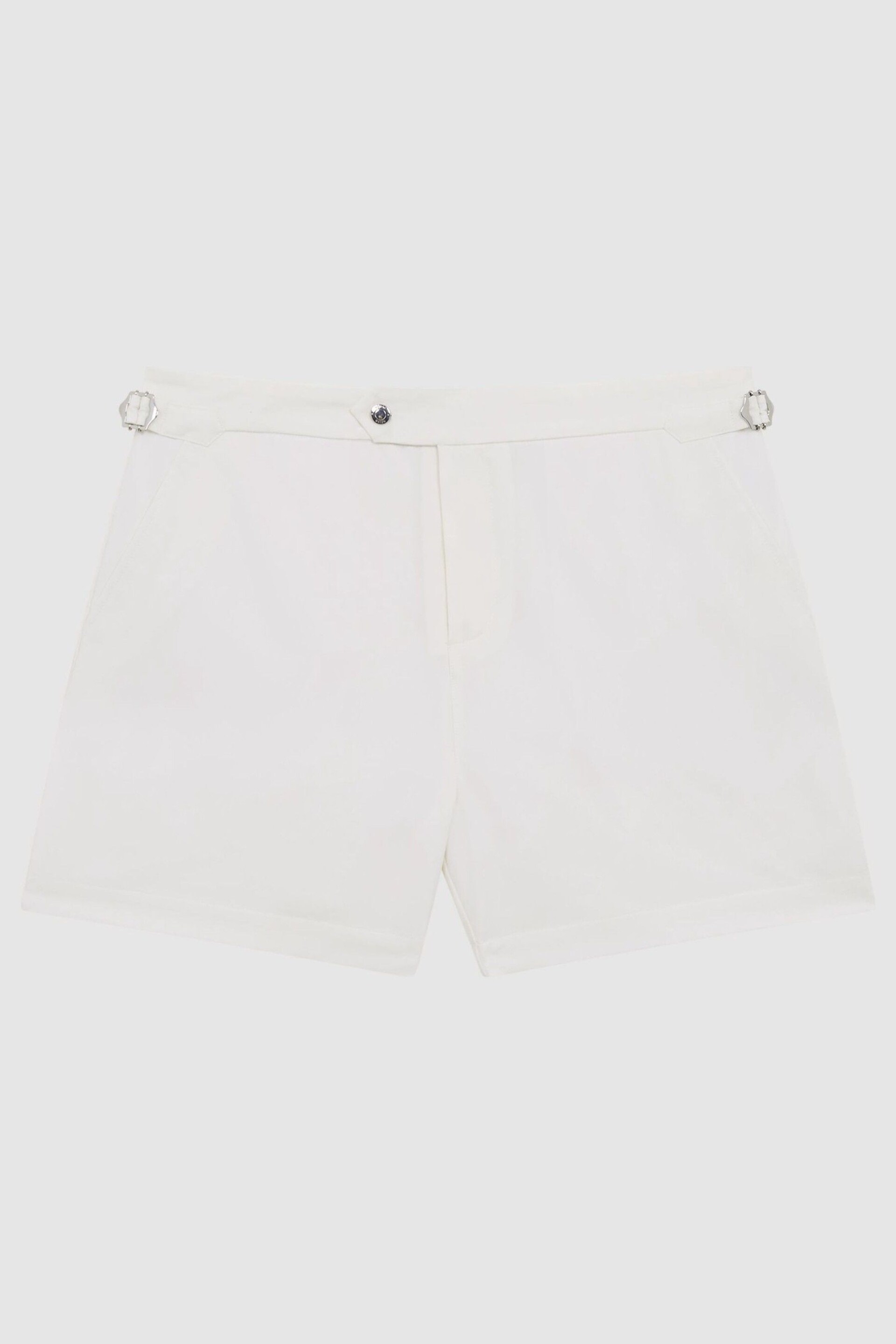 Reiss White Sun Side Adjuster Swim Shorts - Image 2 of 6