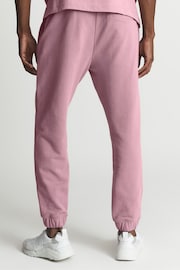 Reiss Dust Pink Ali Oversized Garment Dye Joggers - Image 5 of 5