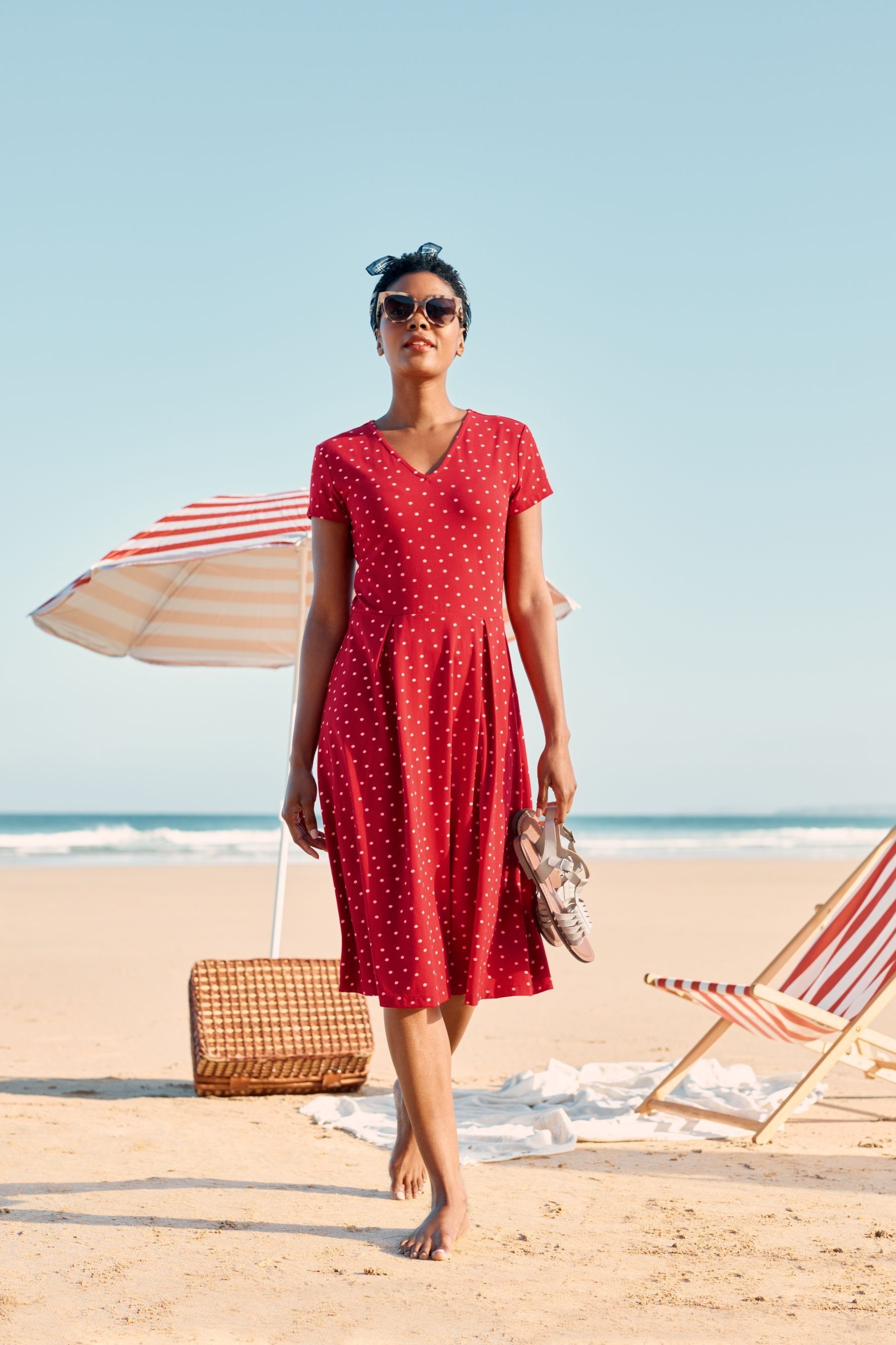 Buy Seasalt Cornwall Red Pier View Jersey Dress from Next Luxembourg
