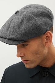 Charcoal Grey Baker Boy Hat - Image 3 of 5