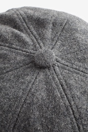 Charcoal Grey Baker Boy Hat - Image 5 of 5