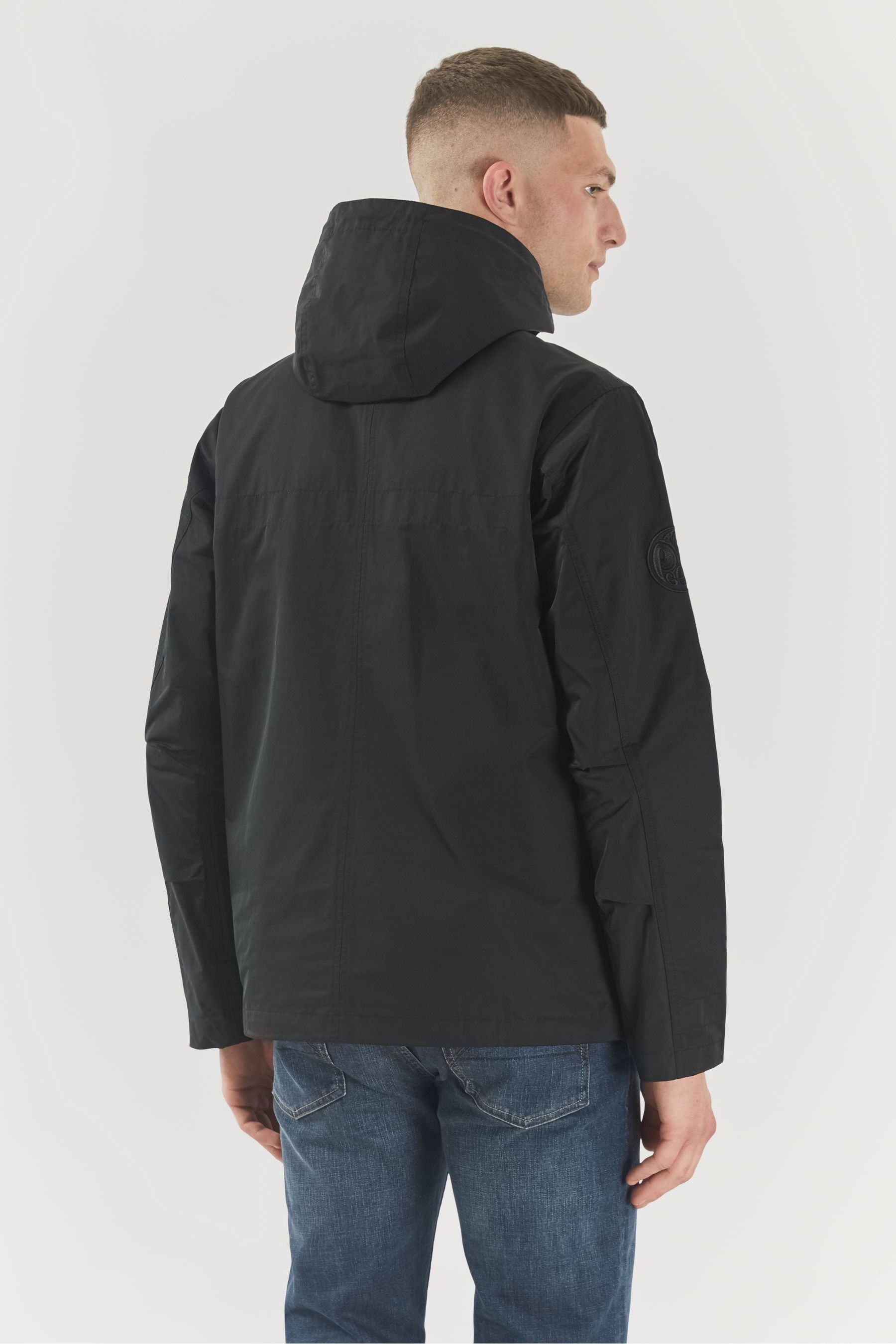 Ridley zip through hooded jacket hot sale