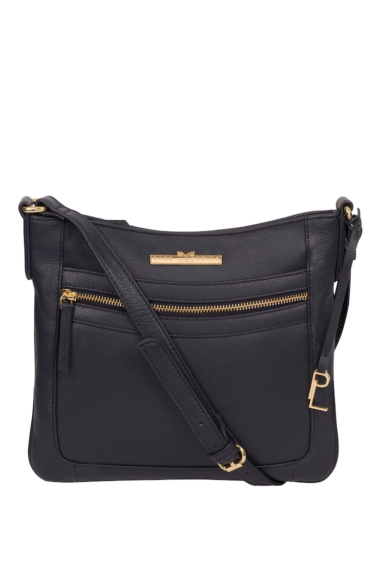 Pure Luxuries London Lewes Leather Cross-Body Bag - Image 1 of 6