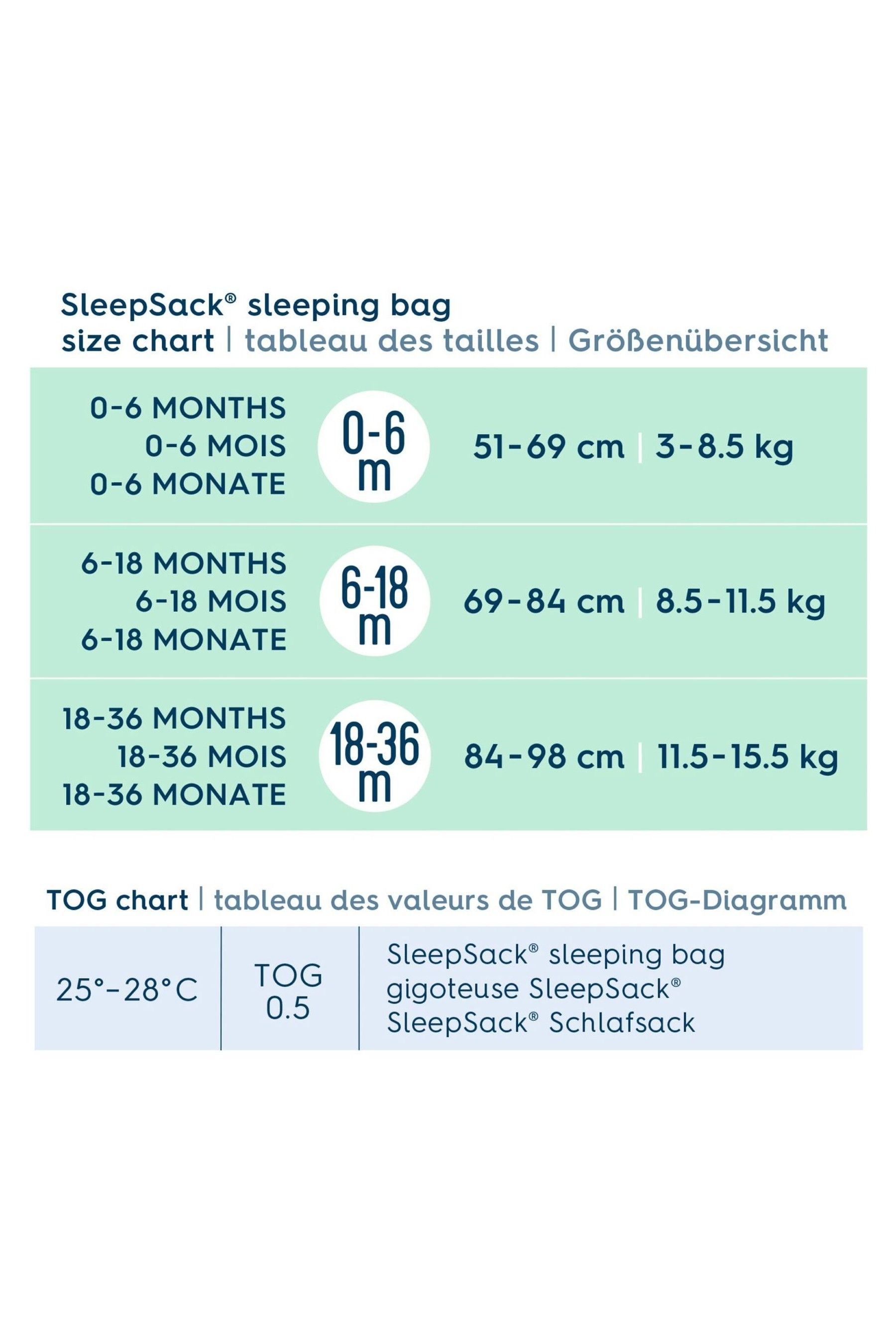 Buy Halo Grey SleepSack 0.5 TOG 100 Cotton Sleeping Bag from the Next UK online shop