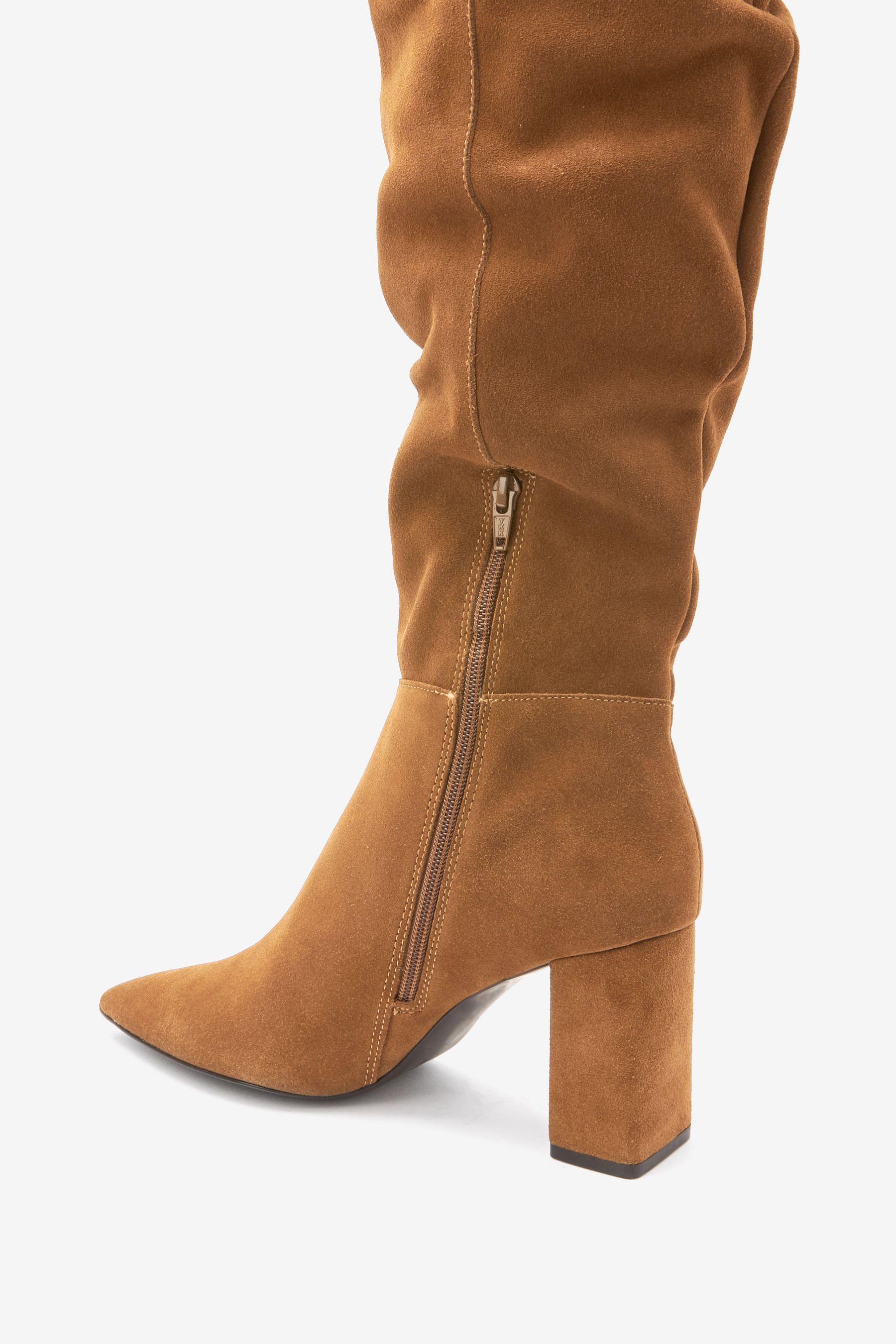 Buy Tan Brown Forever Comfort Suede Knee High Slouch Boots from Next Luxembourg