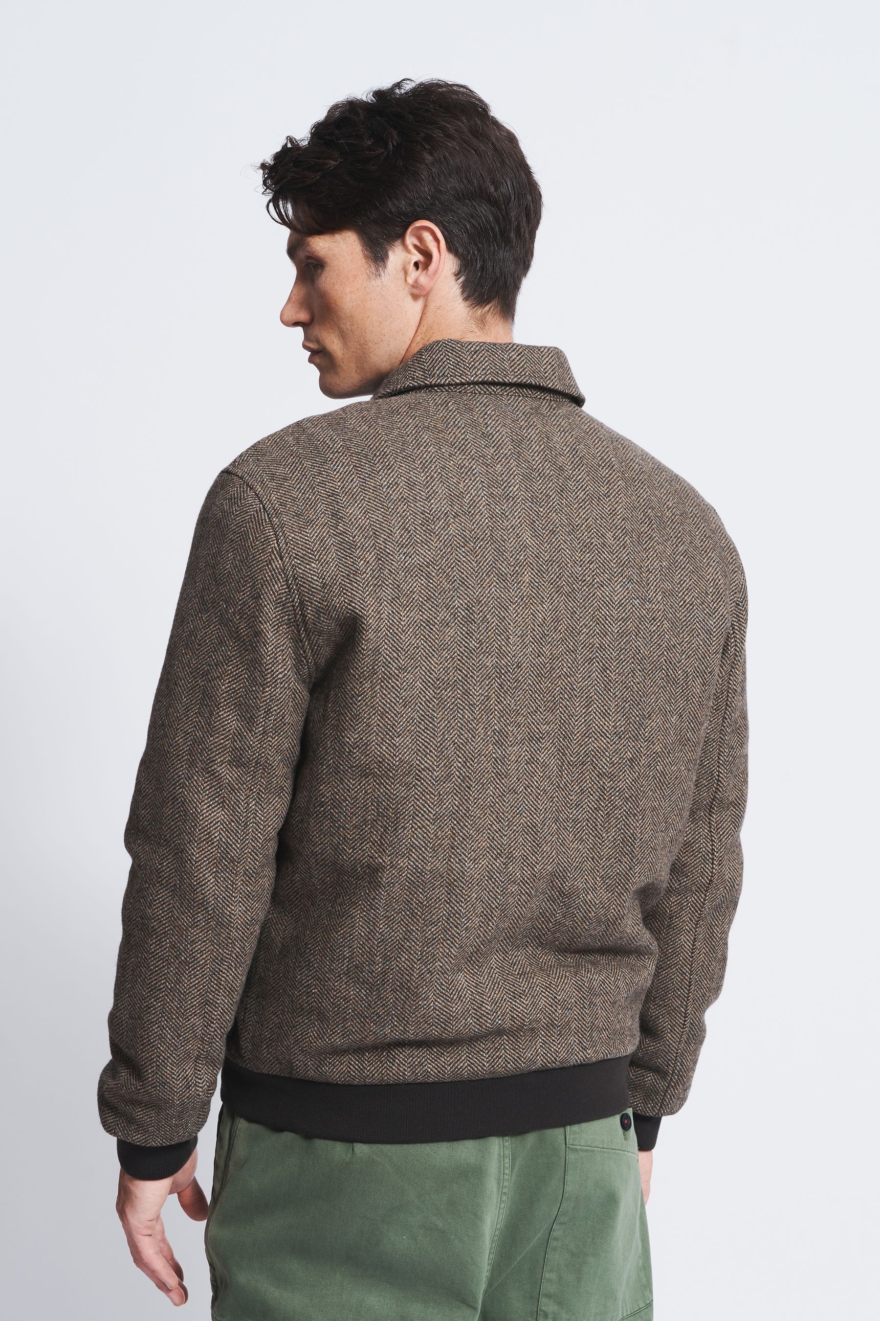Buy Aubin Alderney Wool Harrington Jacket from Next Luxembourg