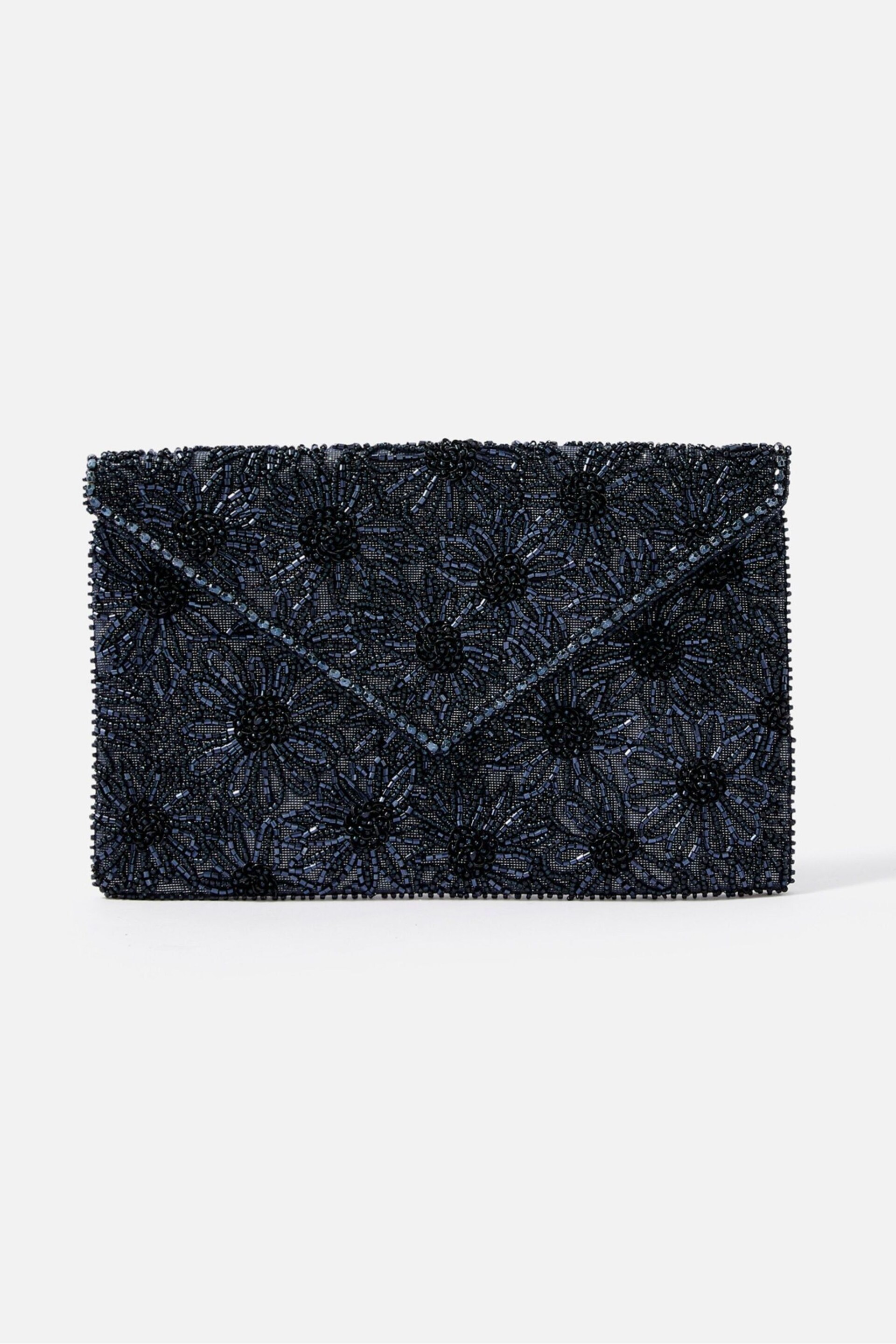 Accessorize Blue Tara Clutch Bag - Image 2 of 3