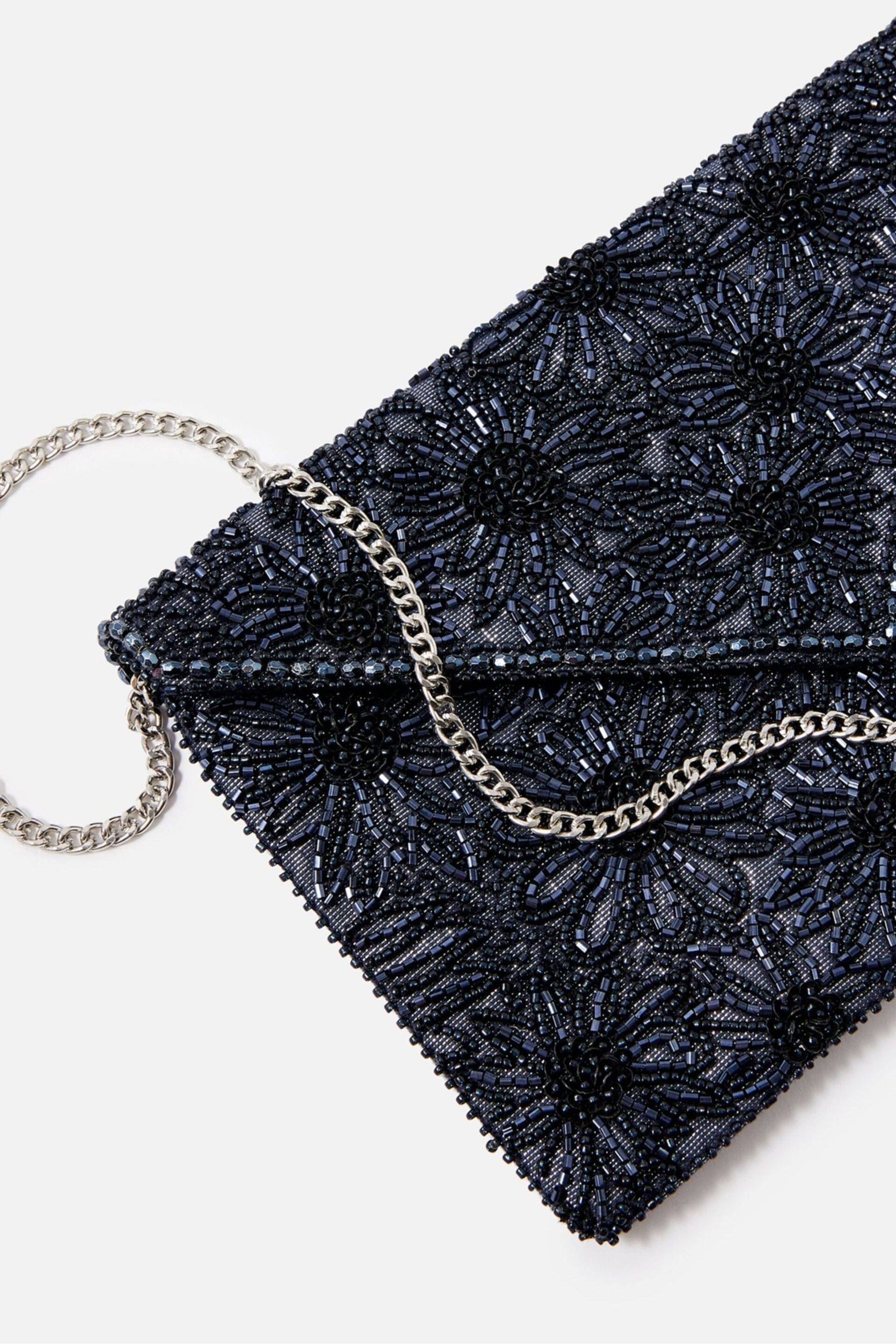 Accessorize Blue Tara Clutch Bag - Image 3 of 3