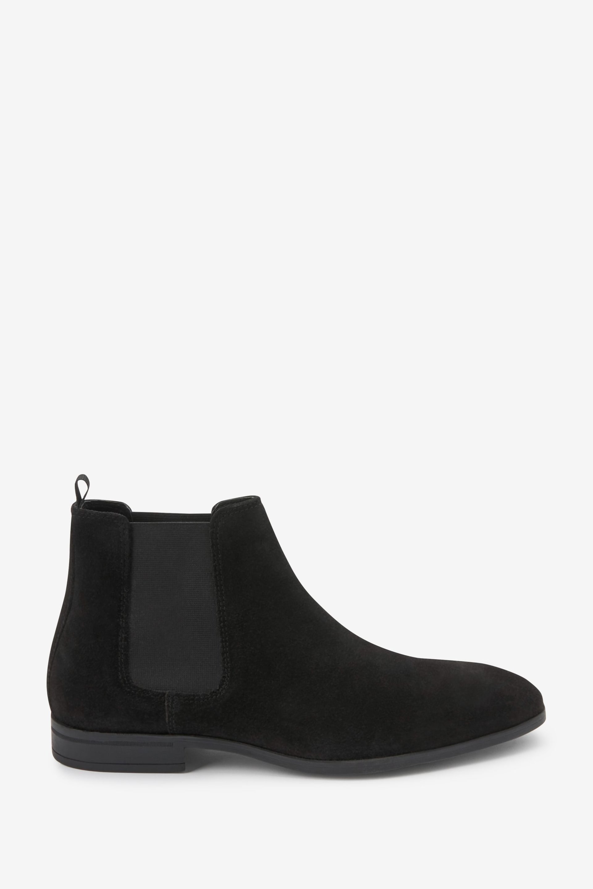 Black Suede Chelsea Boots - Image 2 of 5