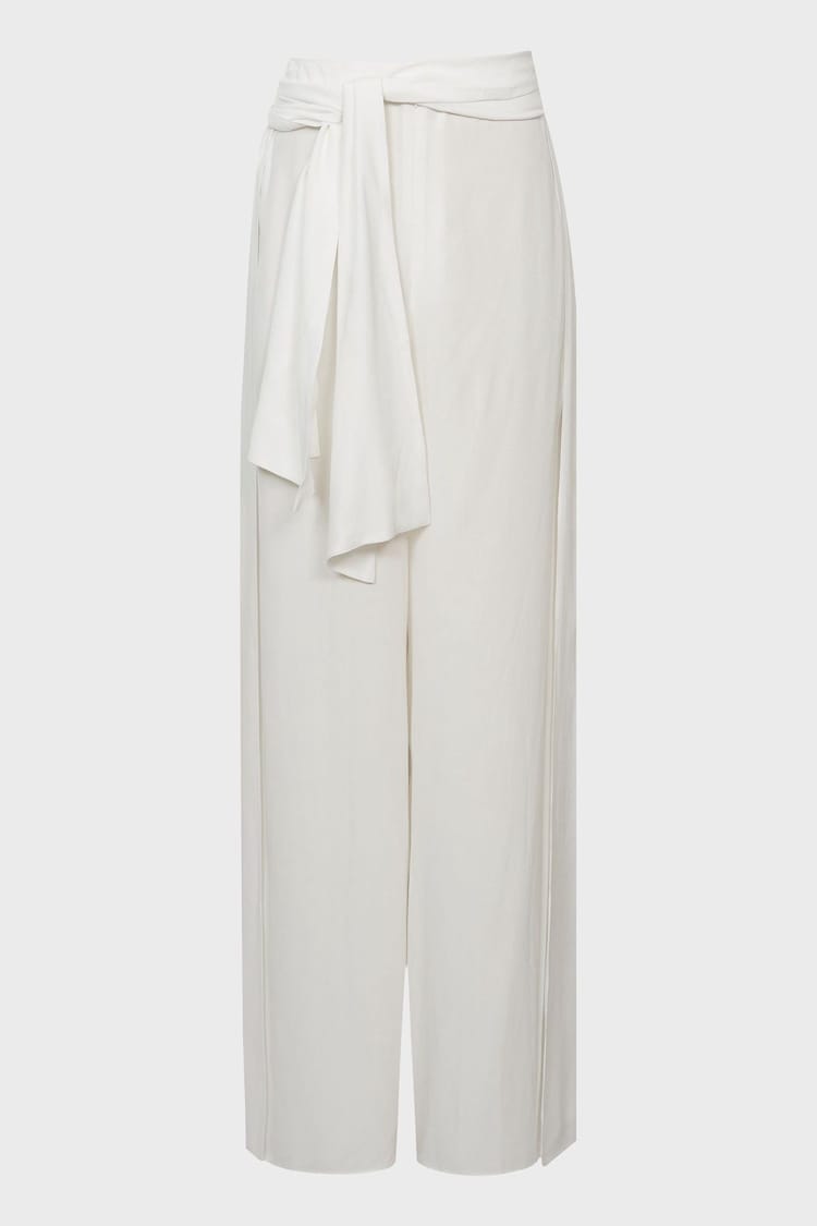 Reiss White Gemma Resort Trousers - Image 2 of 6