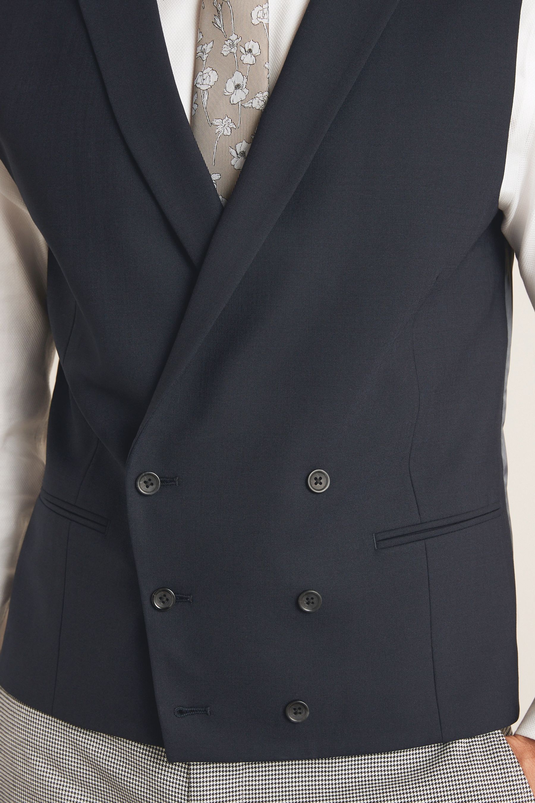 Wool double breasted morning waistcoat hot sale
