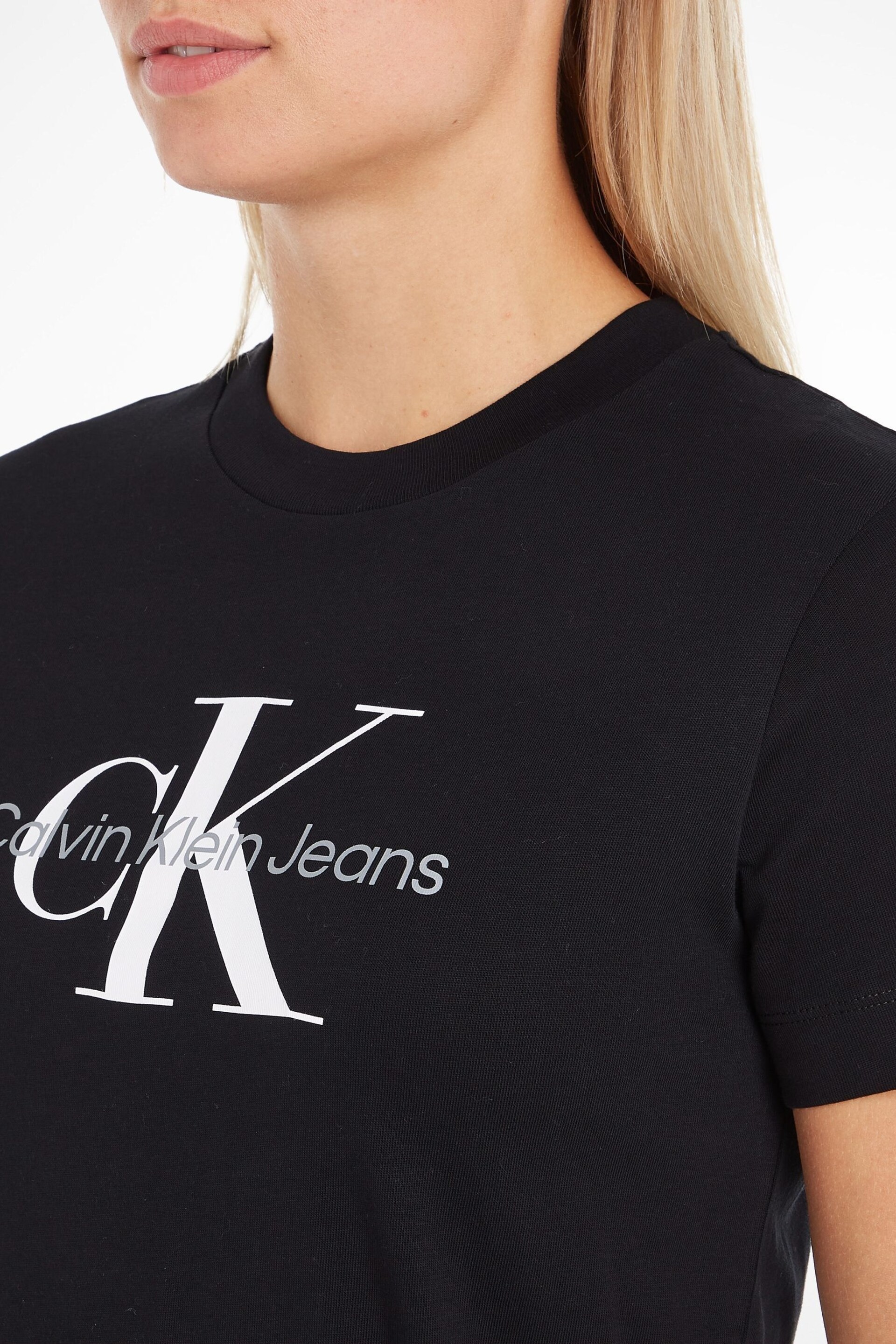 Calvin Klein Jeans Black Core Monogram Regular T-Shirt - Image 3 of 5
