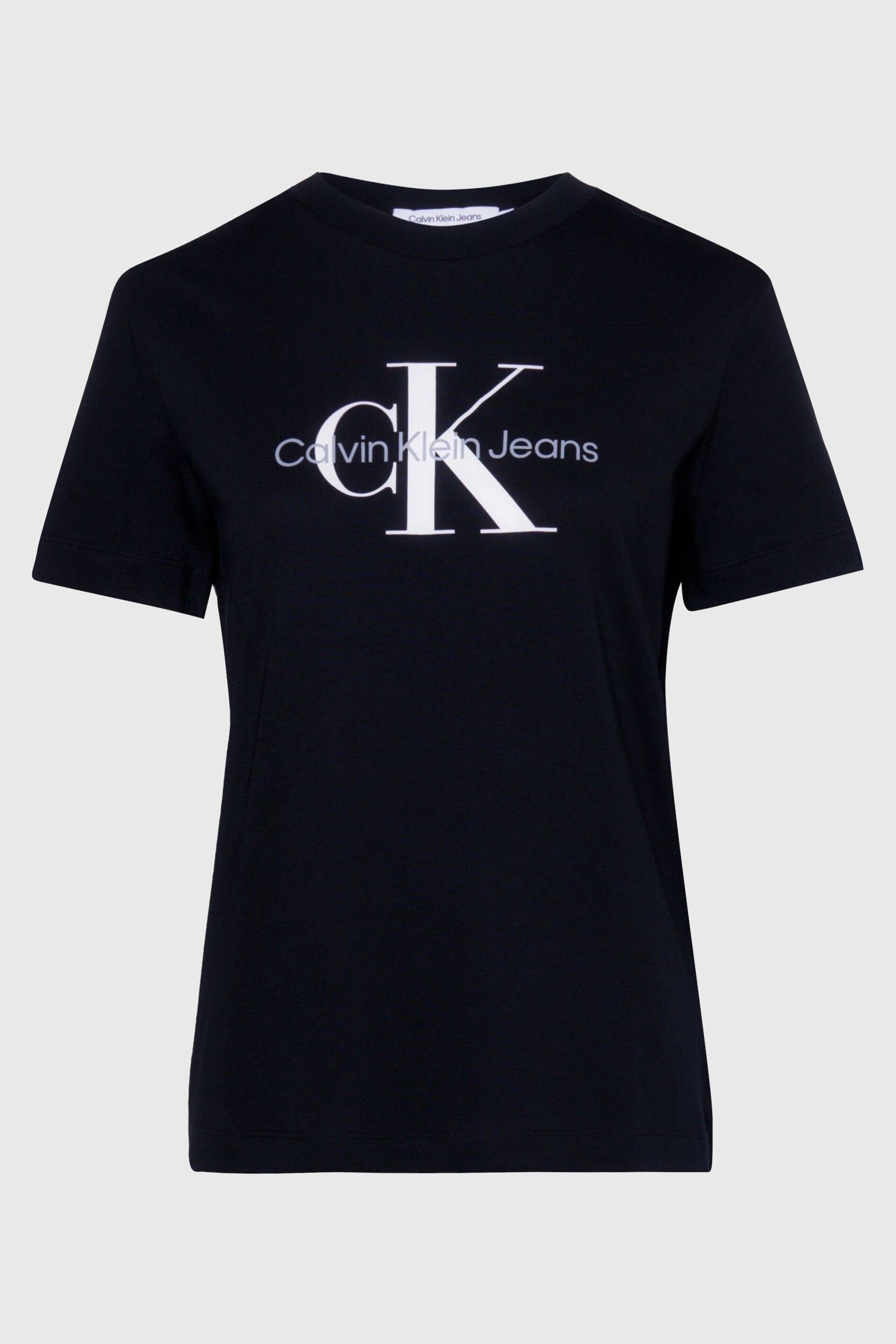 Calvin Klein Jeans Black Core Monogram Regular T-Shirt - Image 4 of 5