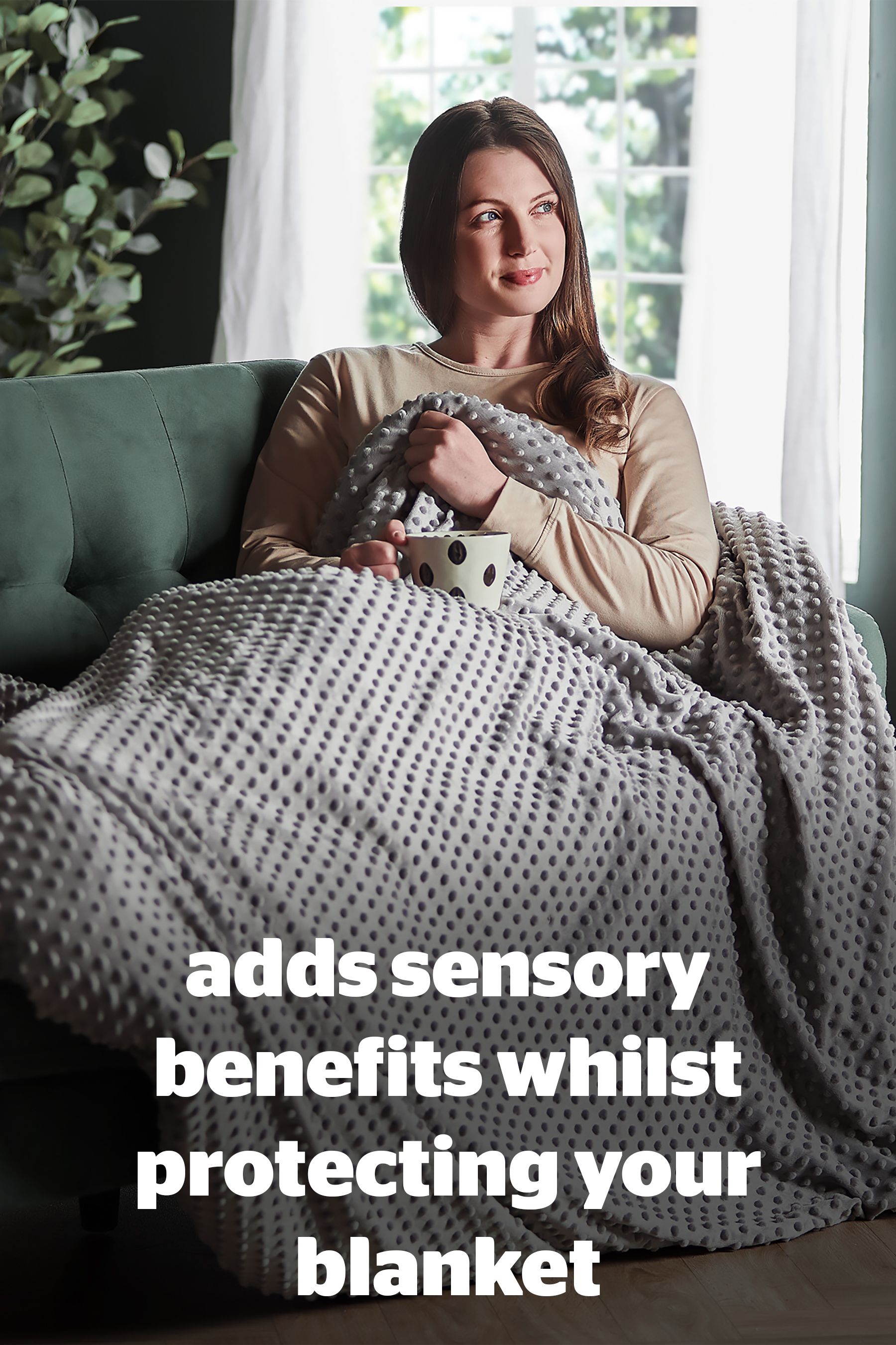 Buy Silentnight Grey Wellbeing Weighted Blanket Plush Cover from the Next UK online shop