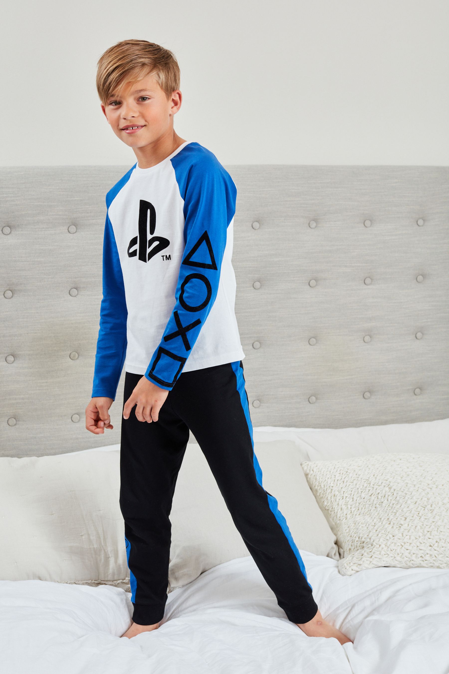 Buy Blue PlayStation Pyjamas 2 Pack 3 16yrs from Next Luxembourg