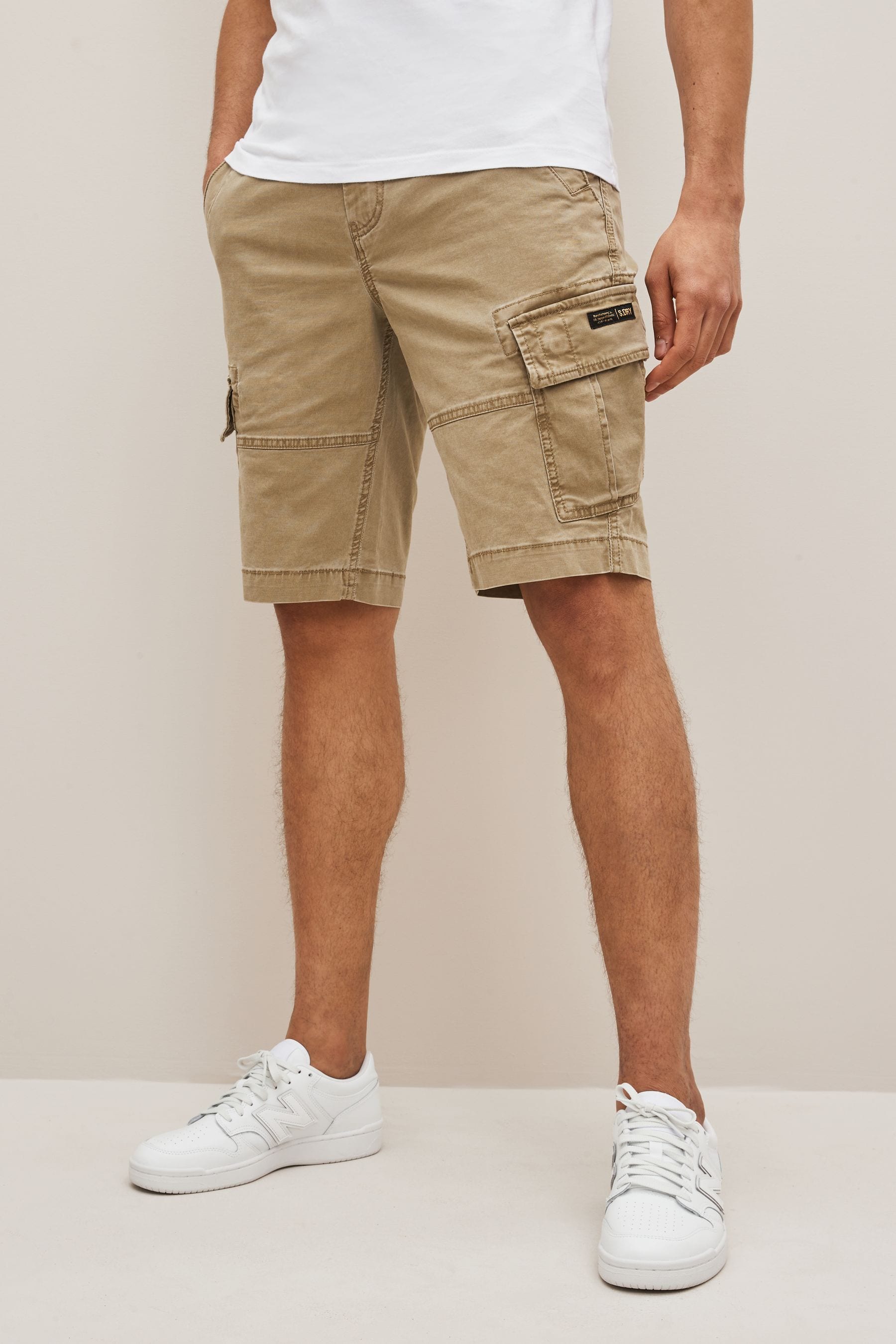 Buy Superdry Natural 100 Cotton Vintage Logo Cargo Shorts from Next United Arab Emirates