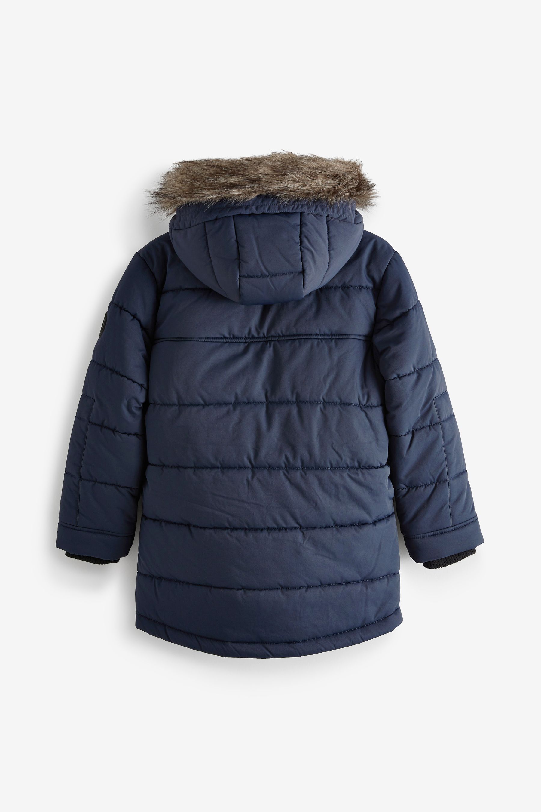 Next navy coat best sale