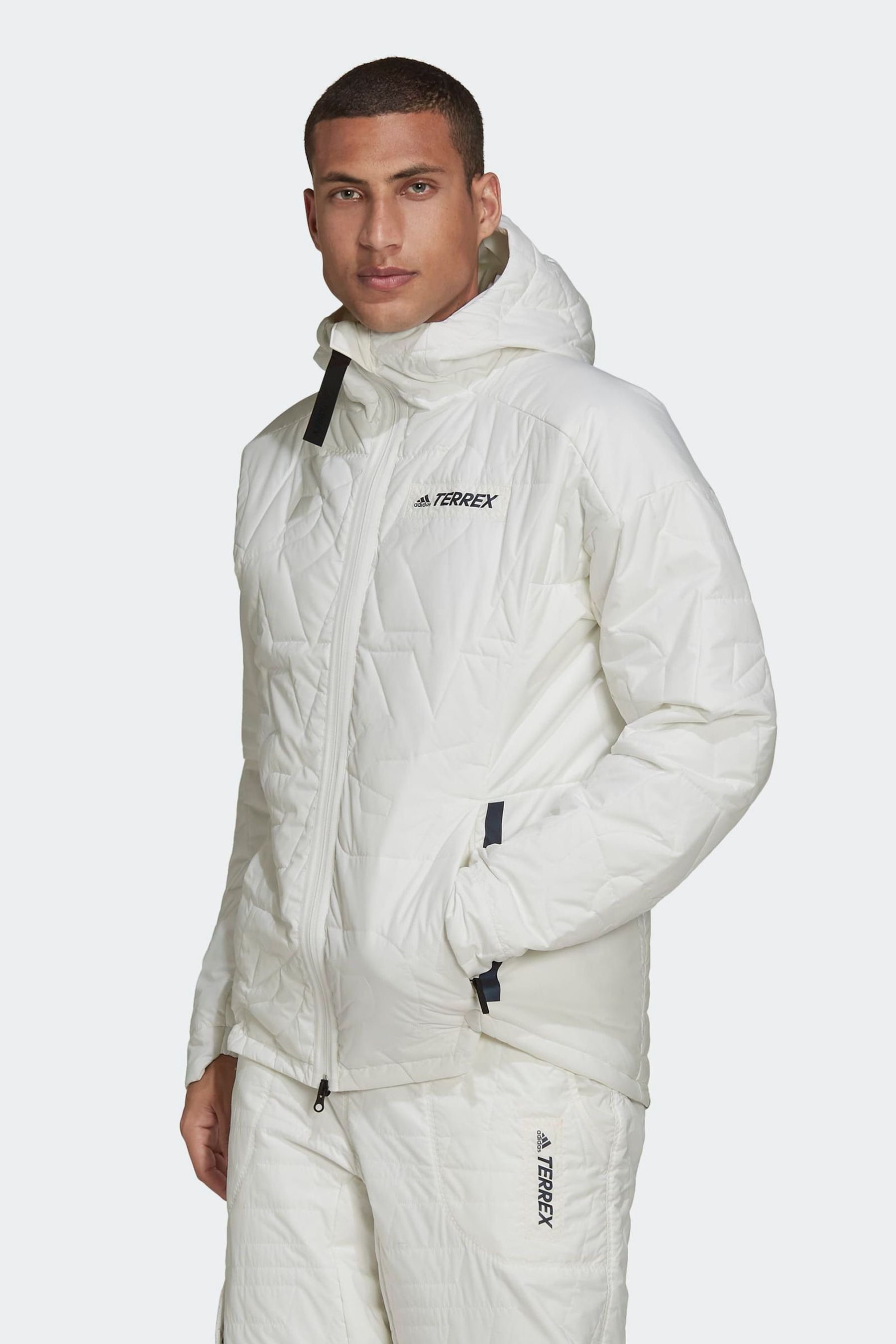 Buy adidas White Terrex MYSHELTER PrimaLoft Hooded Padded Jacket from the Next UK online shop