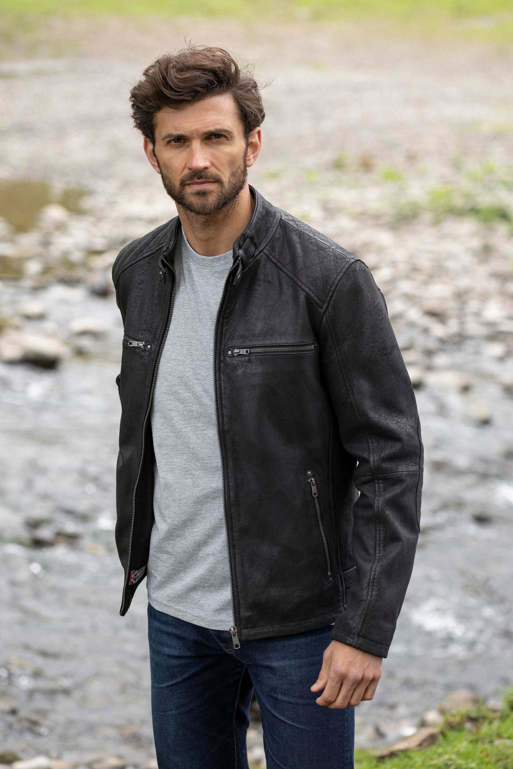 Lakeland leather jacket mens on sale
