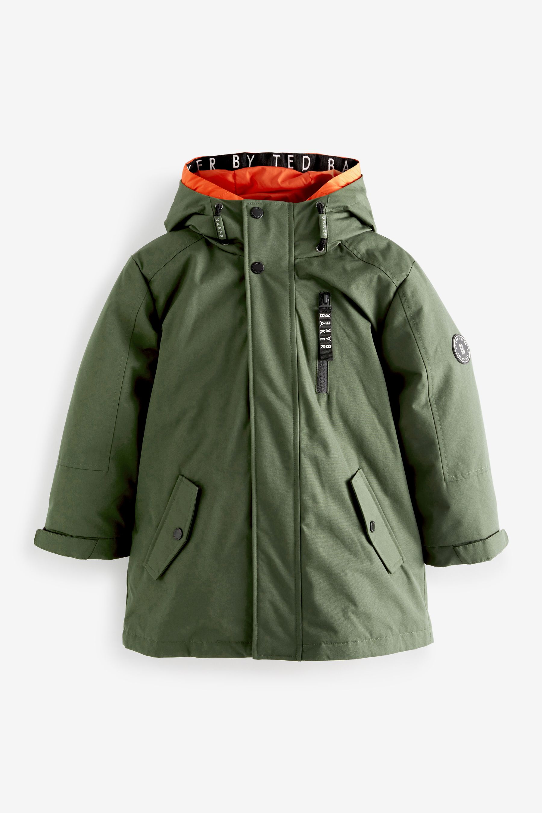 Buy Baker by Ted Baker Khaki Green 2 In 1 Parka Coat from Next Luxembourg