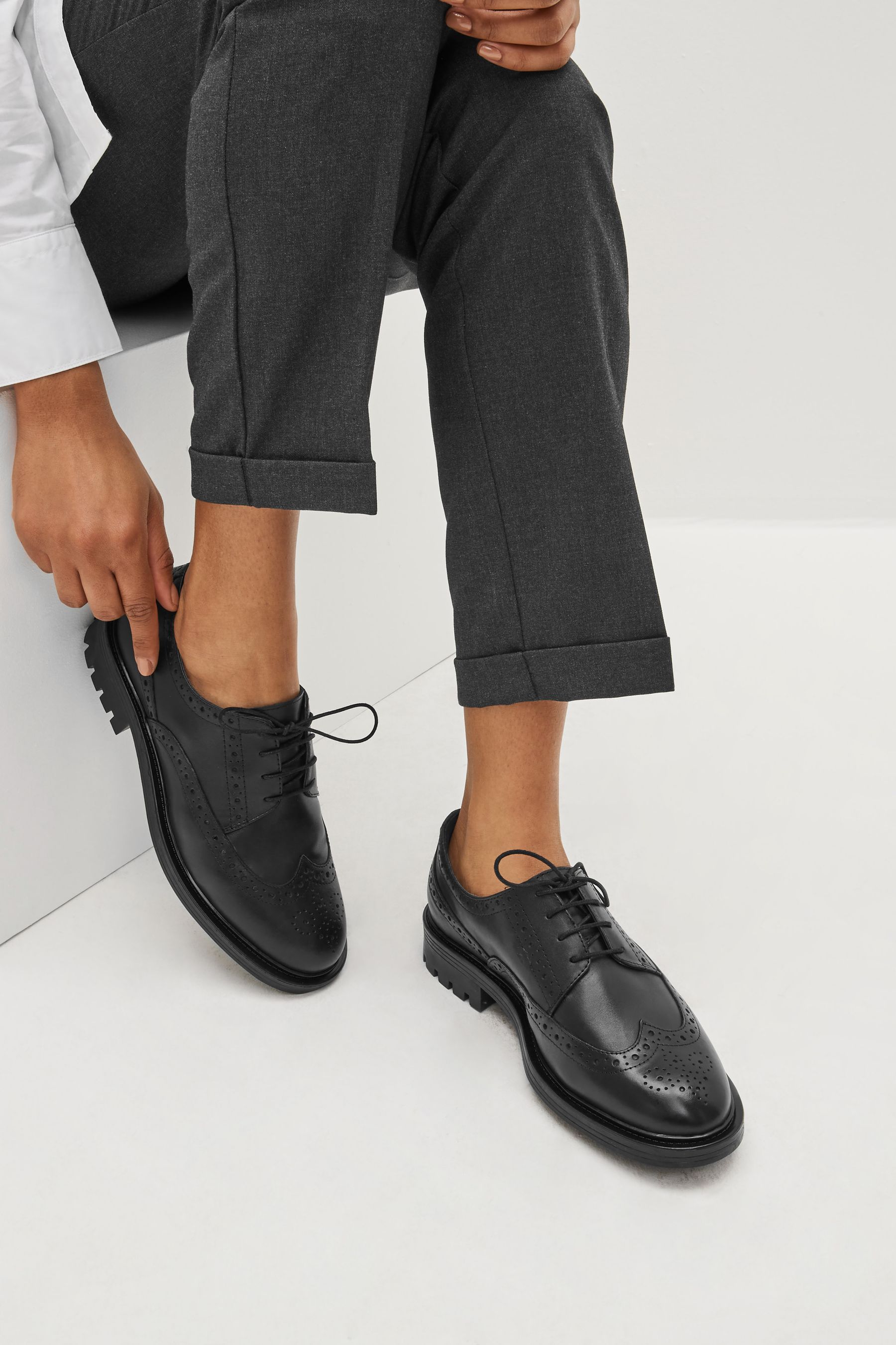 Black lace up shoes store