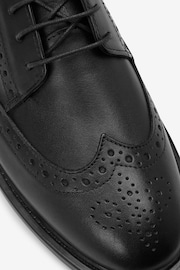 Black Forever Comfort® Leather Brogue Chunky Lace Up Shoes - Image 9 of 9