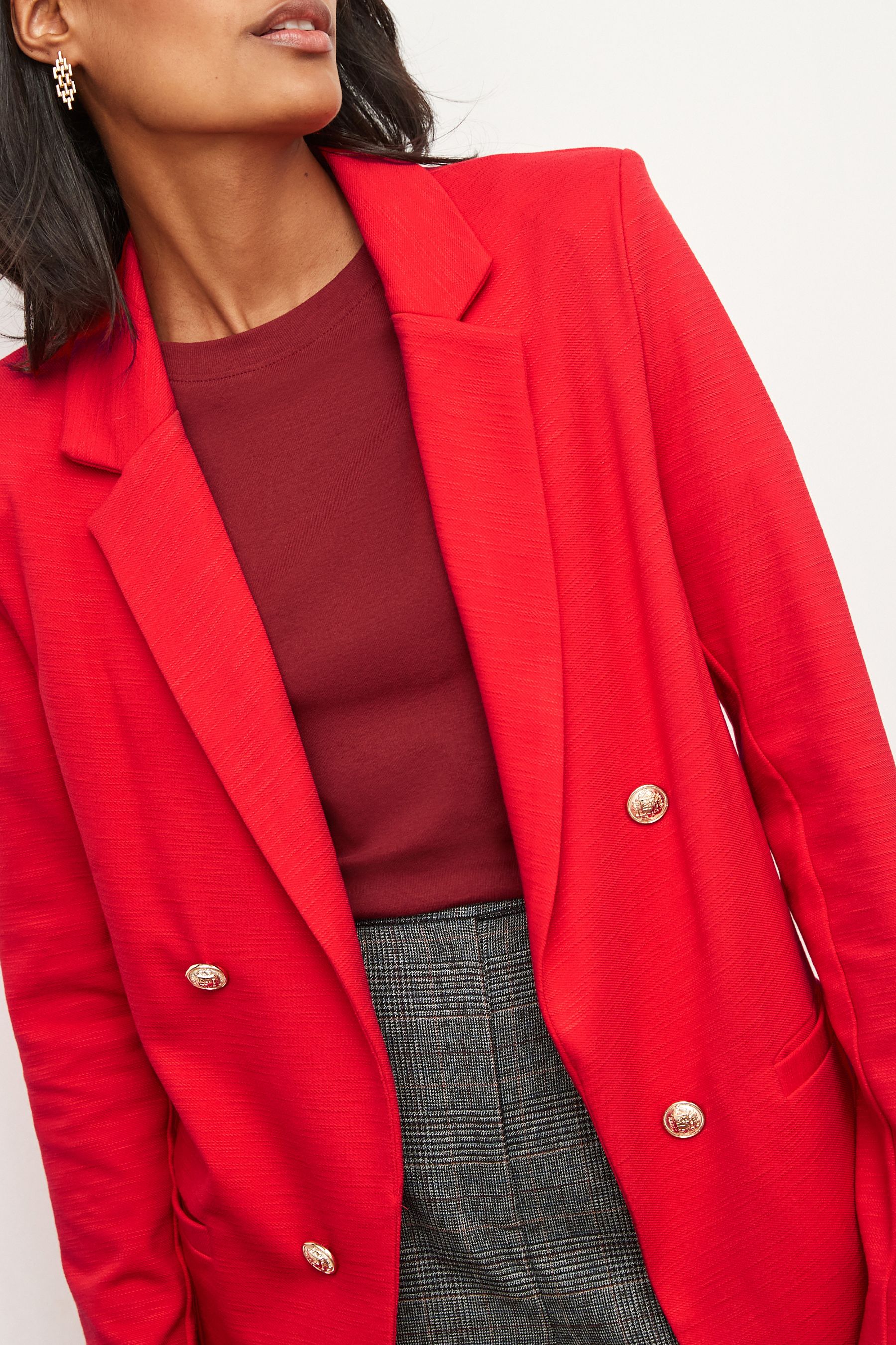 Buy Red Ponte Blazer from Next Luxembourg