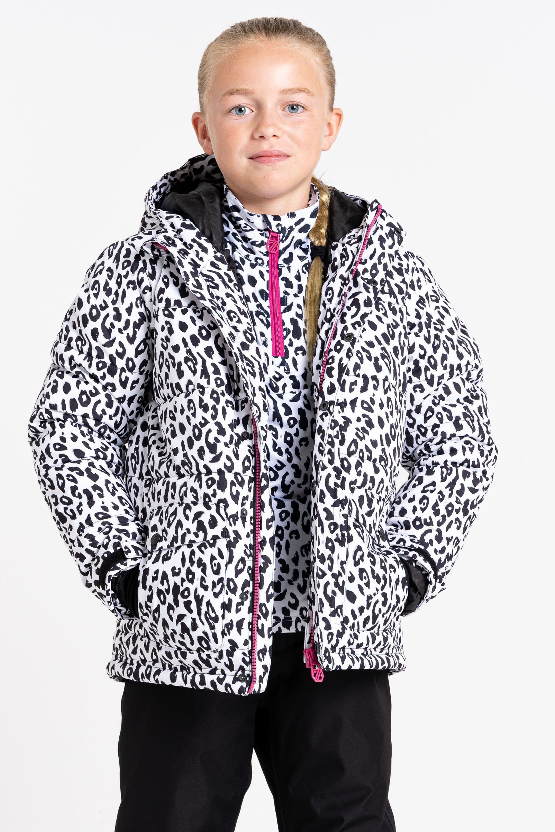 Buy Black White Dare 2b x Next Girls Impressing Ski Jacket from Next Luxembourg