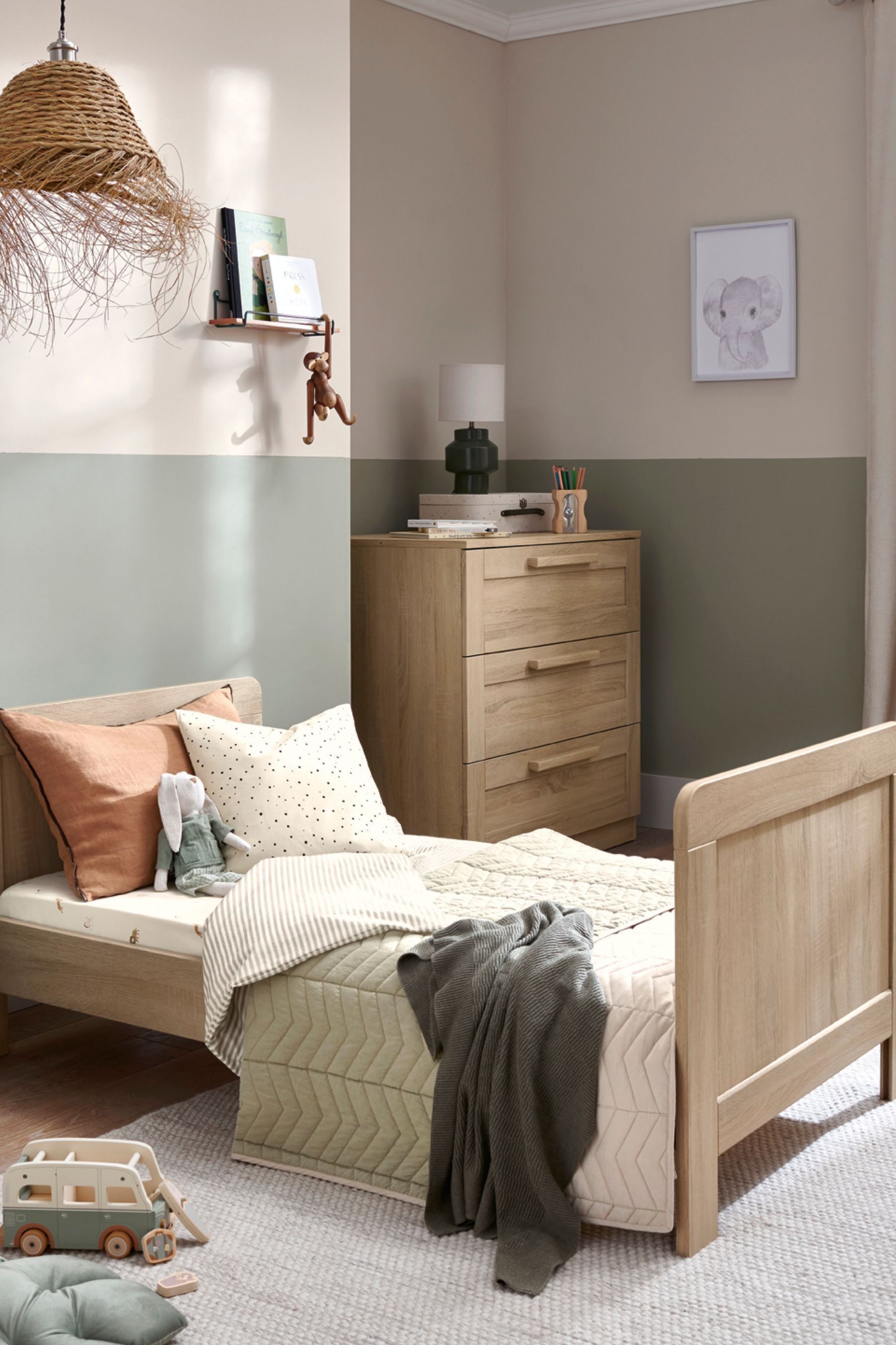 Buy Mamas Papas Light Oak Atlas 2 Piece Furniture Set Cot Bed from the Next UK online shop