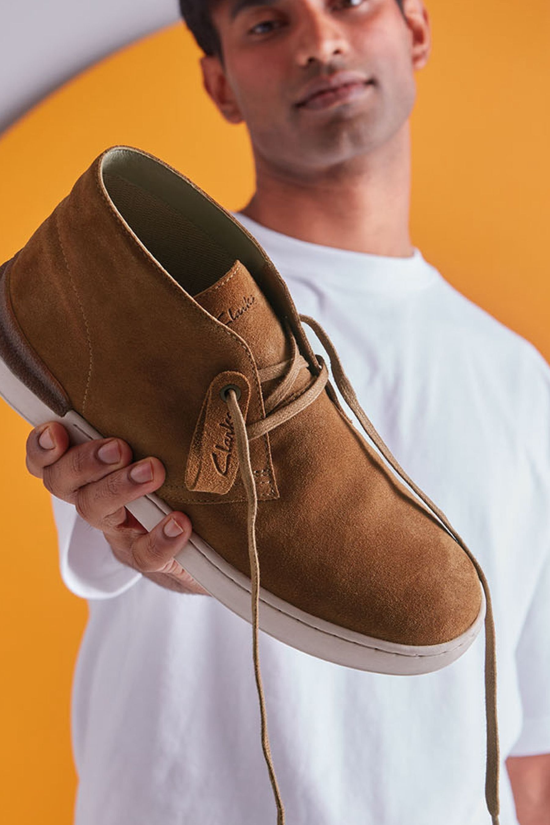 Clarks cognac boots hotsell