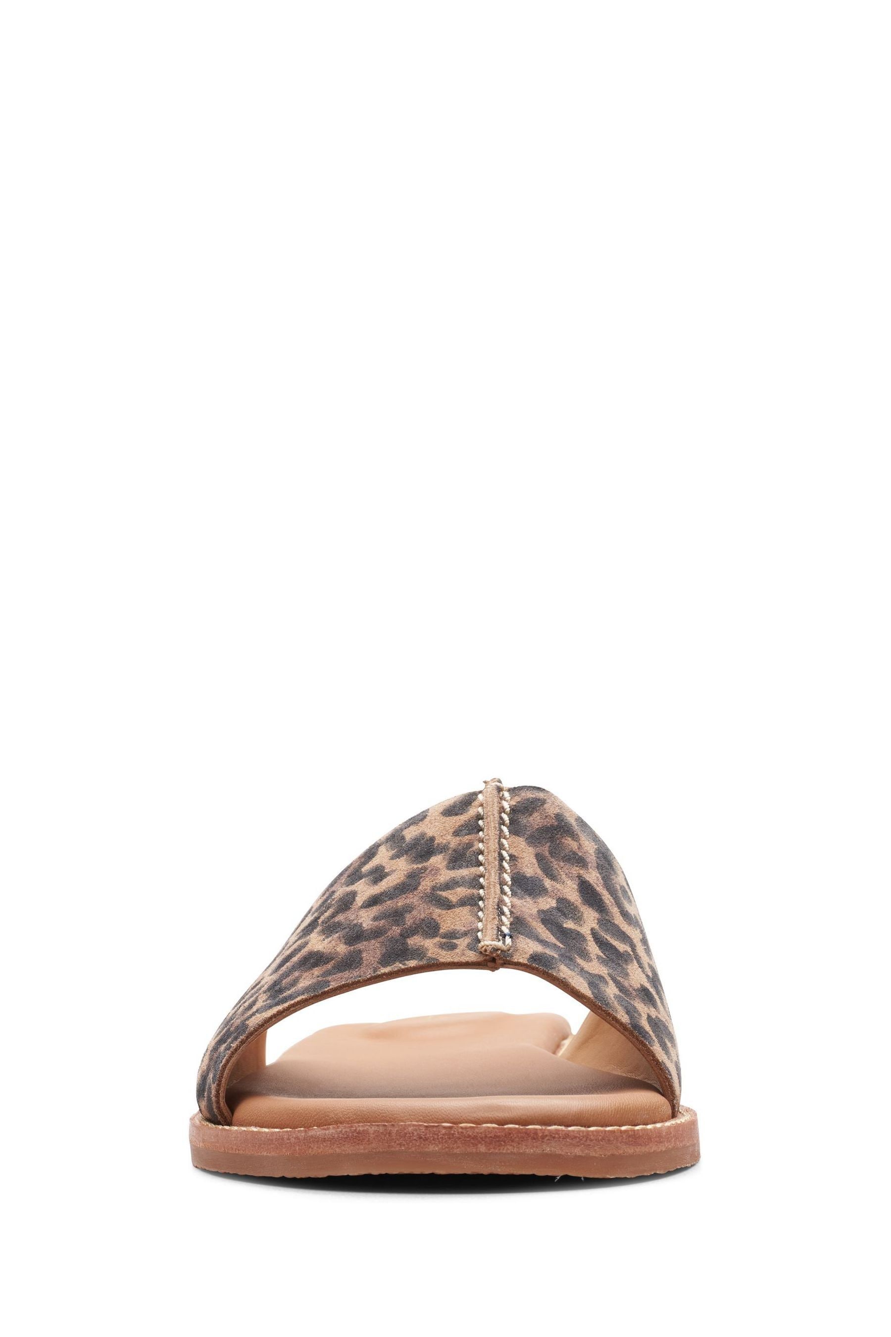 Clarks leopard sandals clearance