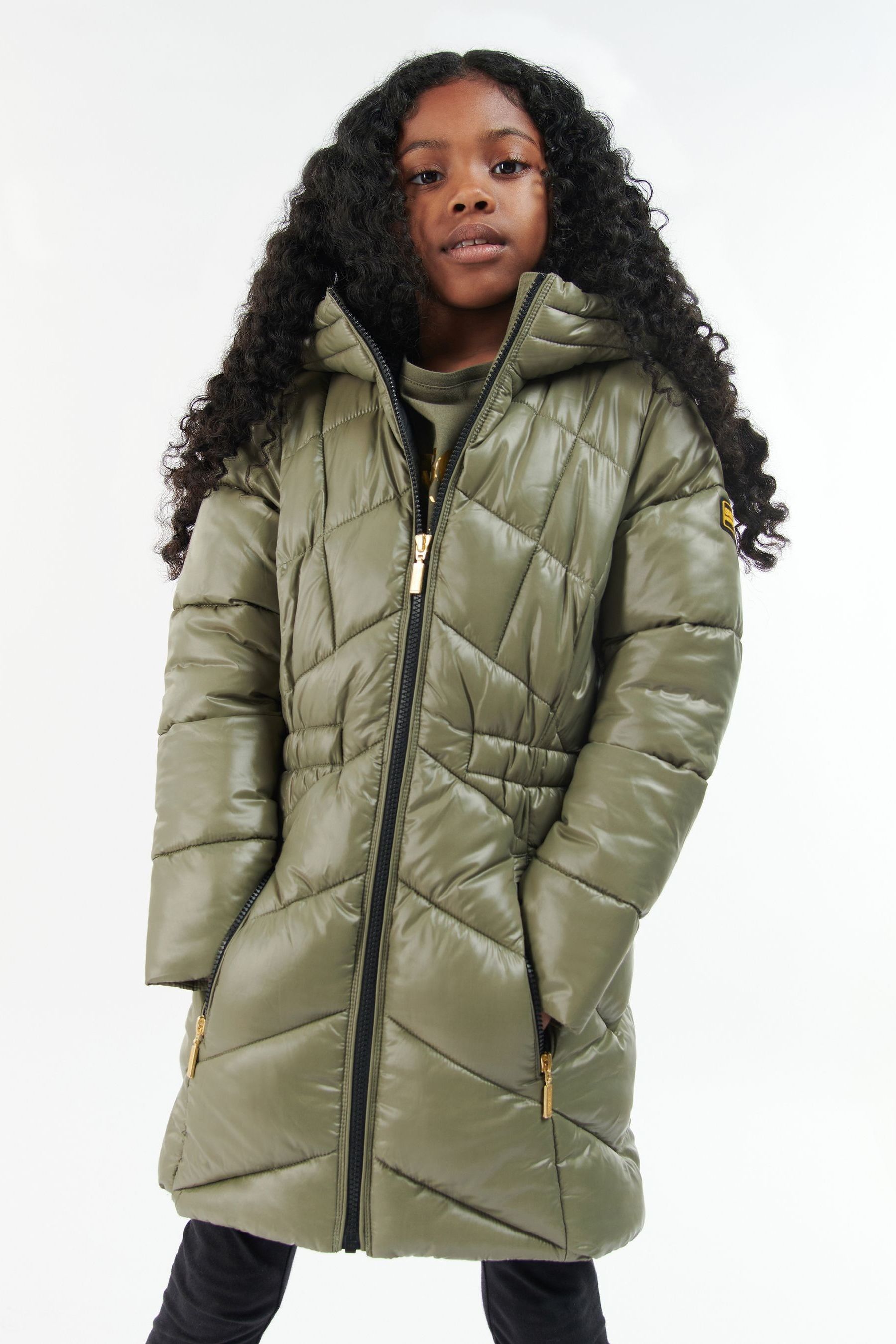 Buy Barbour International Girls Green Salta Quilt Jacket from Next Slovakia