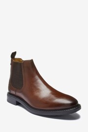Brown Cleated Chelsea Boots - Image 2 of 3