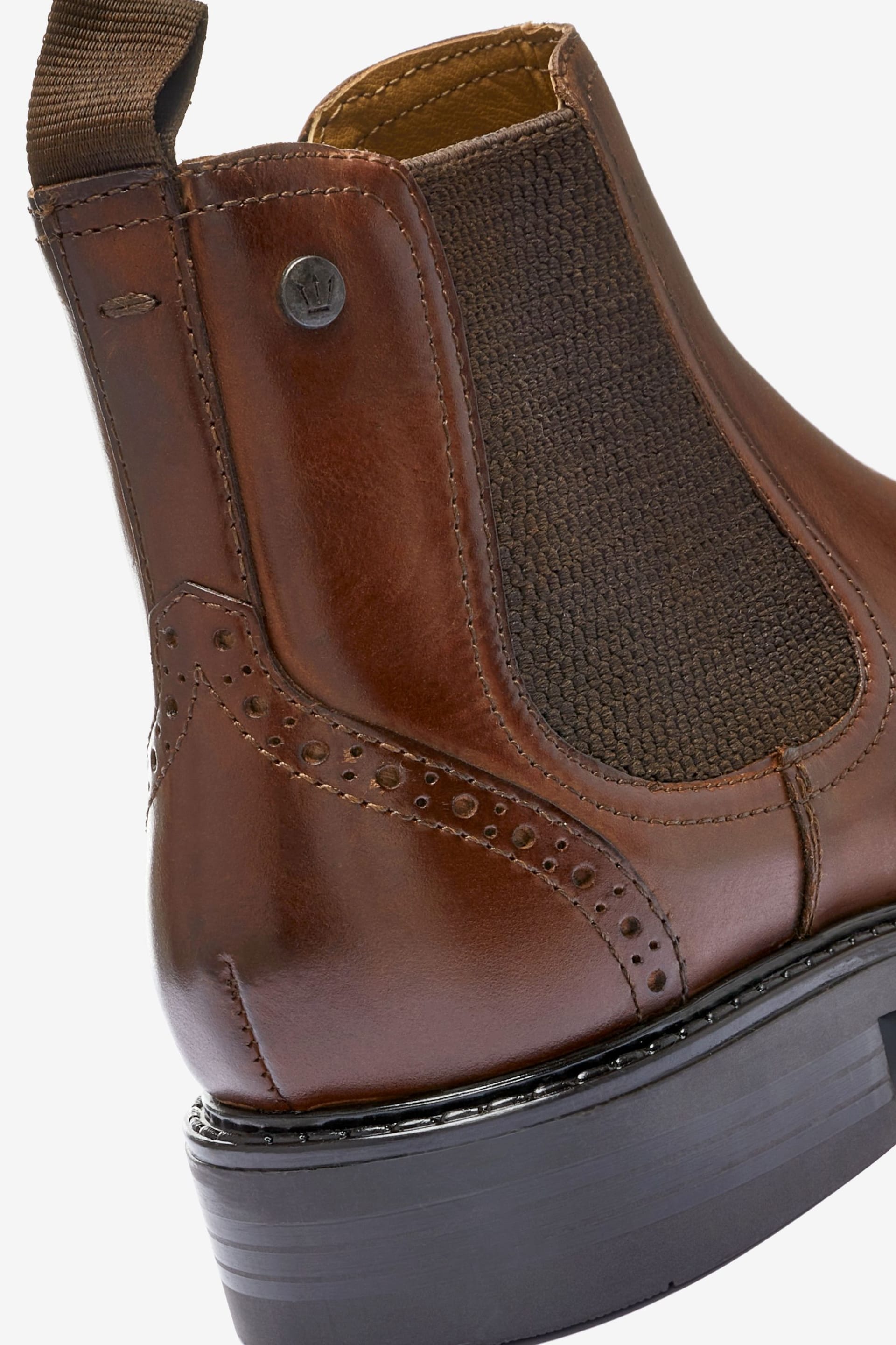 Brown Cleated Chelsea Boots - Image 3 of 3