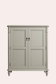 Laura Ashley Dove Grey Clifton Two-Door Shoe Storage Unit - Image 3 of 6