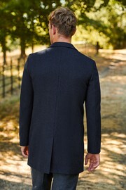 Navy Blue Epsom Overcoat - Image 3 of 13