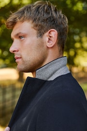 Navy Blue Epsom Overcoat - Image 6 of 13