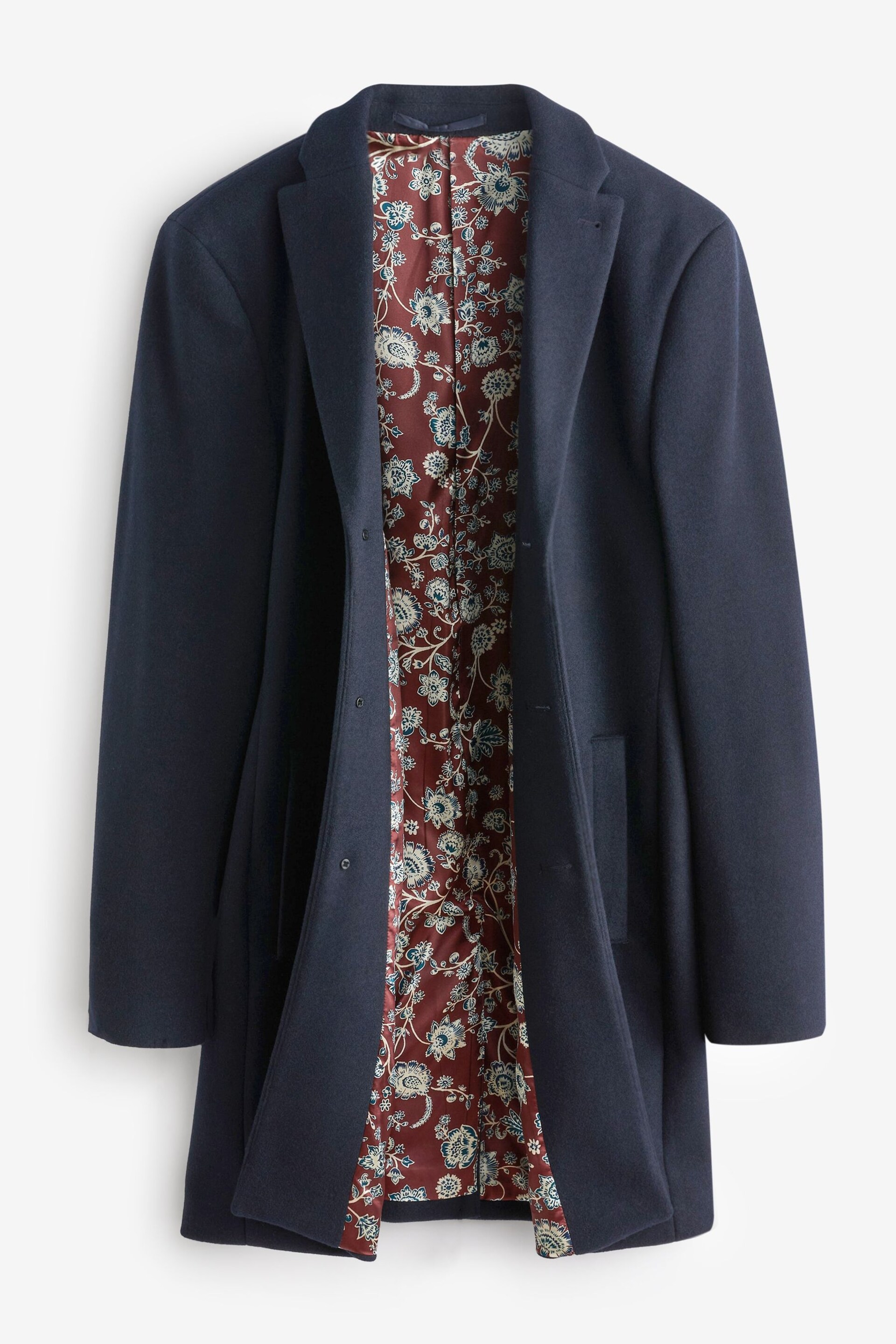 Navy Blue Epsom Overcoat - Image 9 of 10