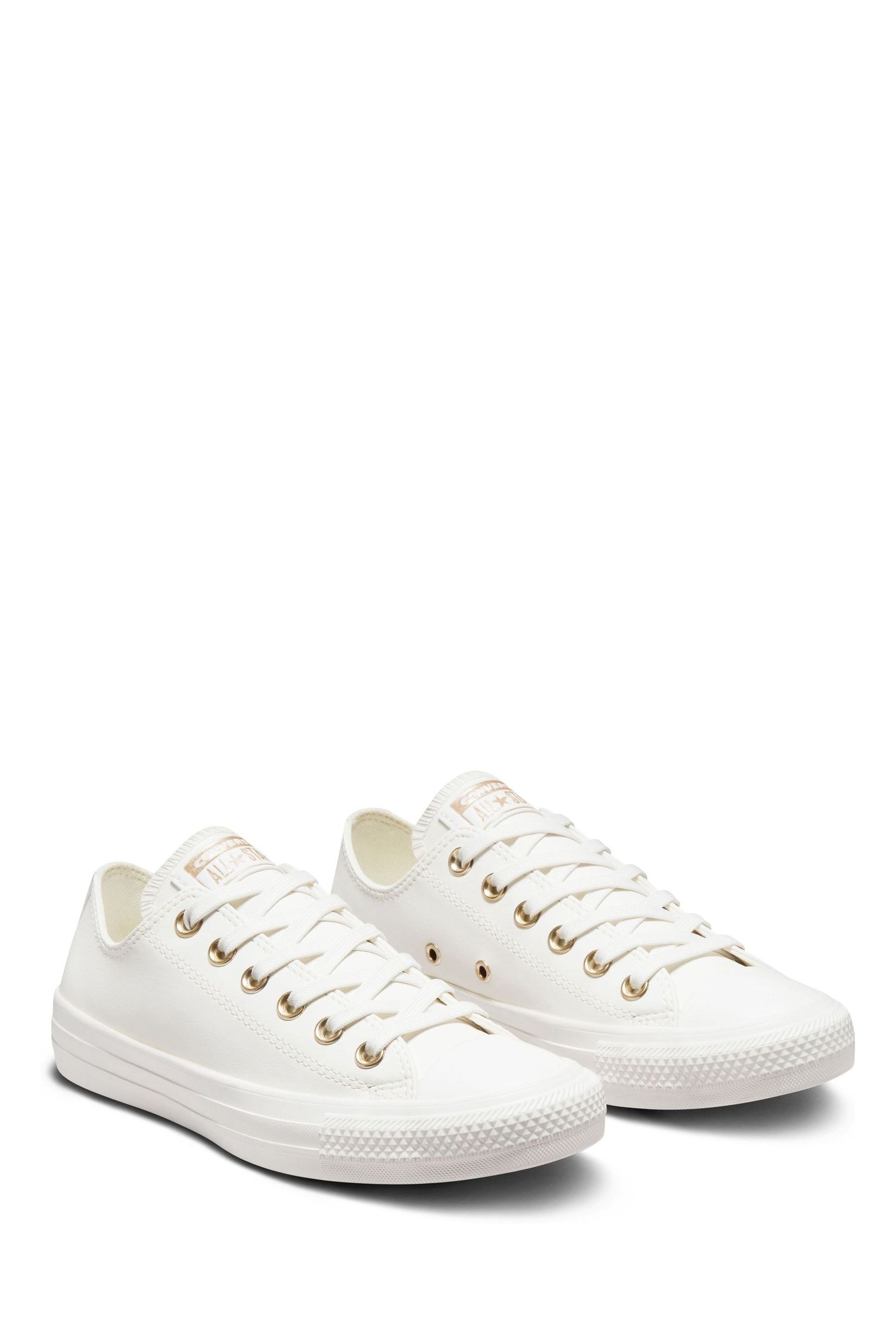 Converse white leather shoes womens online