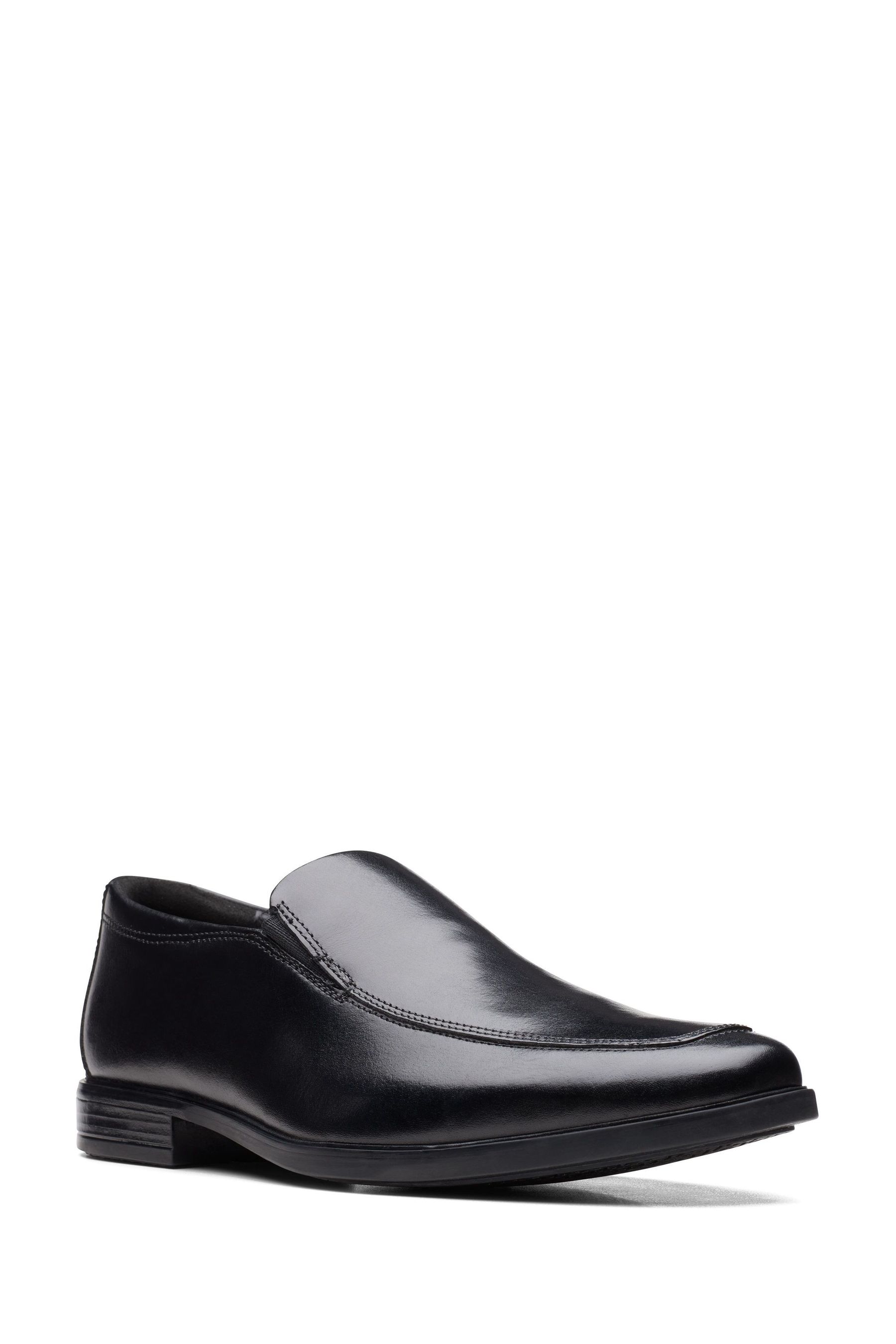 Buy Clarks Black Standard Fit F Leather Howard Edge Shoes from Next France