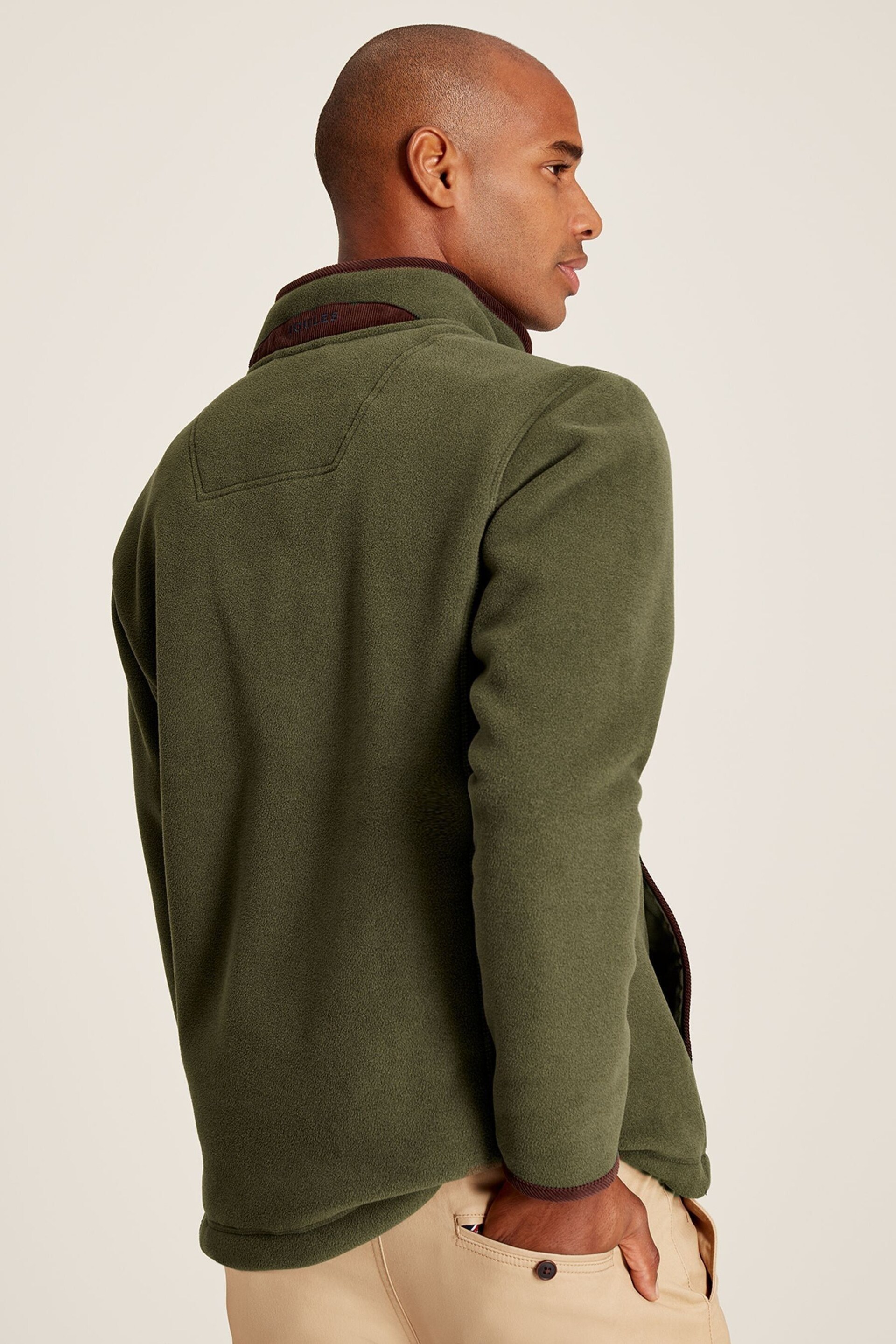 Joules Coxton Green Quarter Zip Fleece - Image 2 of 7