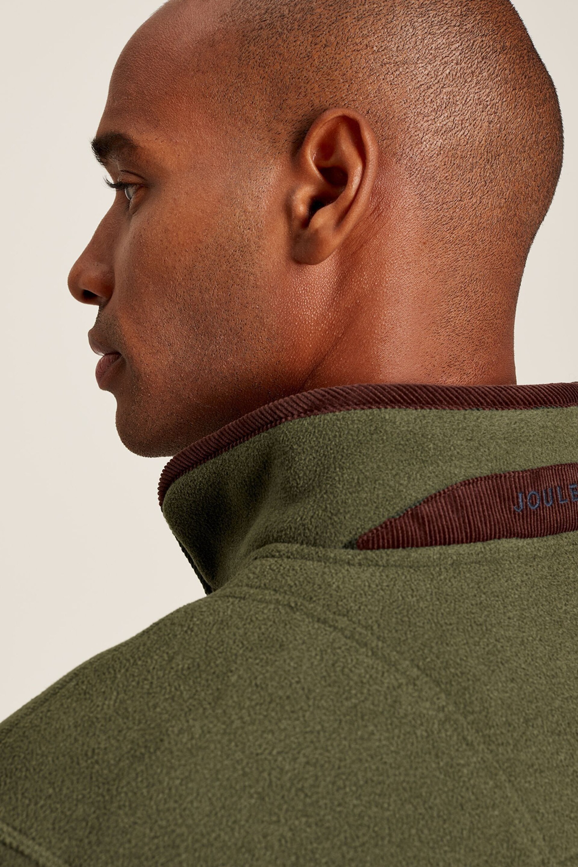 Joules Coxton Green Quarter Zip Fleece - Image 5 of 7