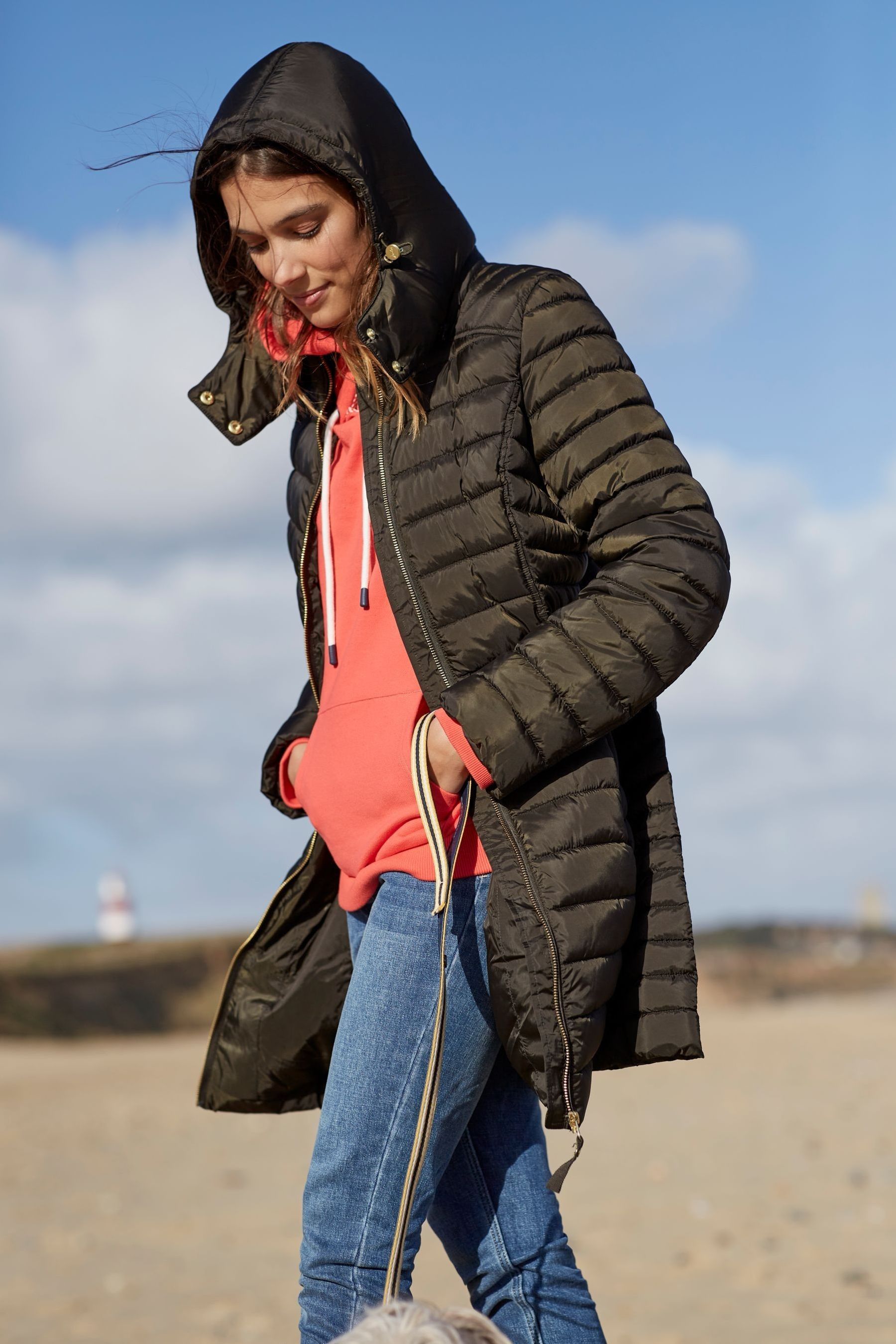 Buy Joules Green Canterbury Long Jacket from Next Luxembourg