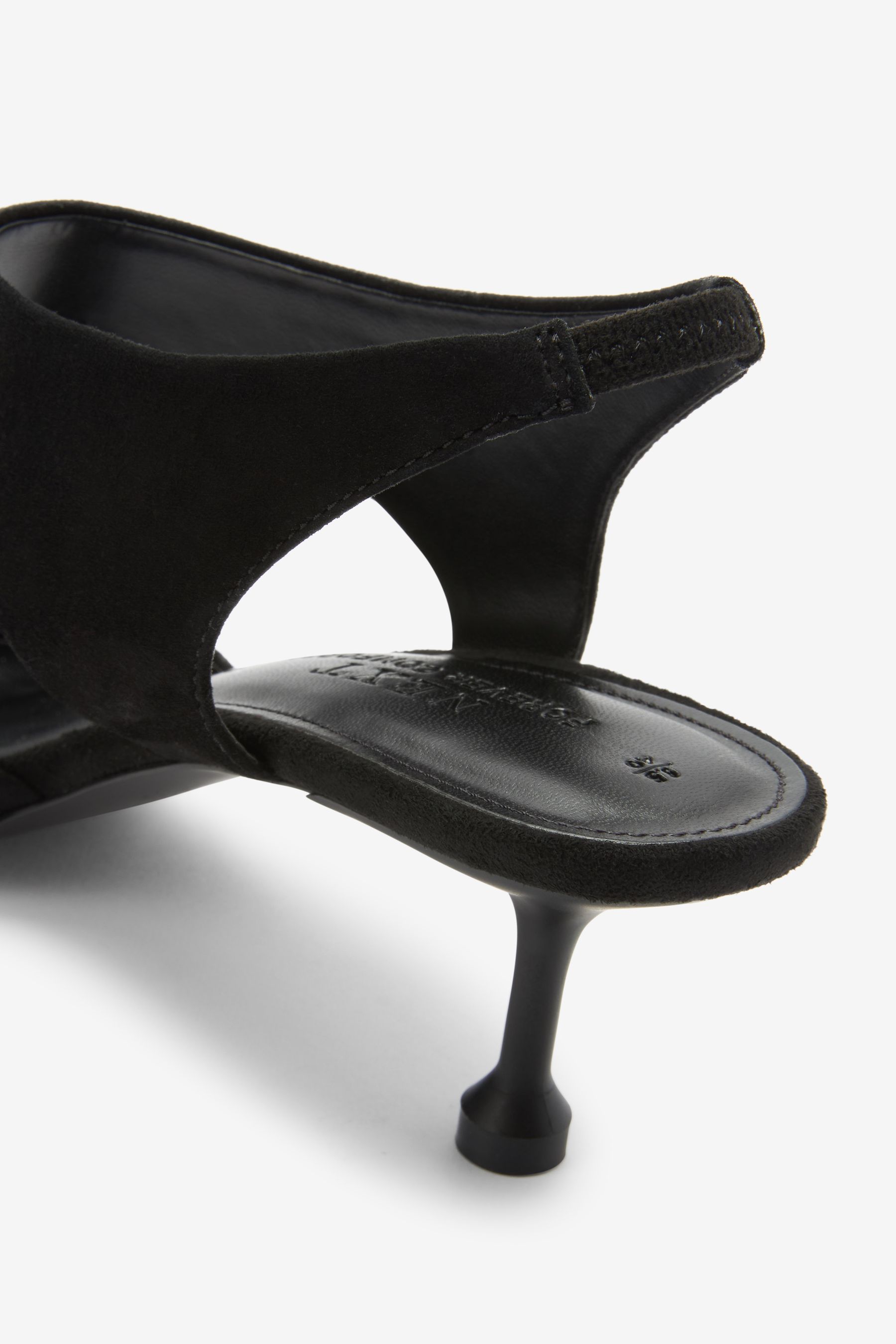 Buy Black Forever Comfort Leather High Cut Point Toe Heels from Next Luxembourg